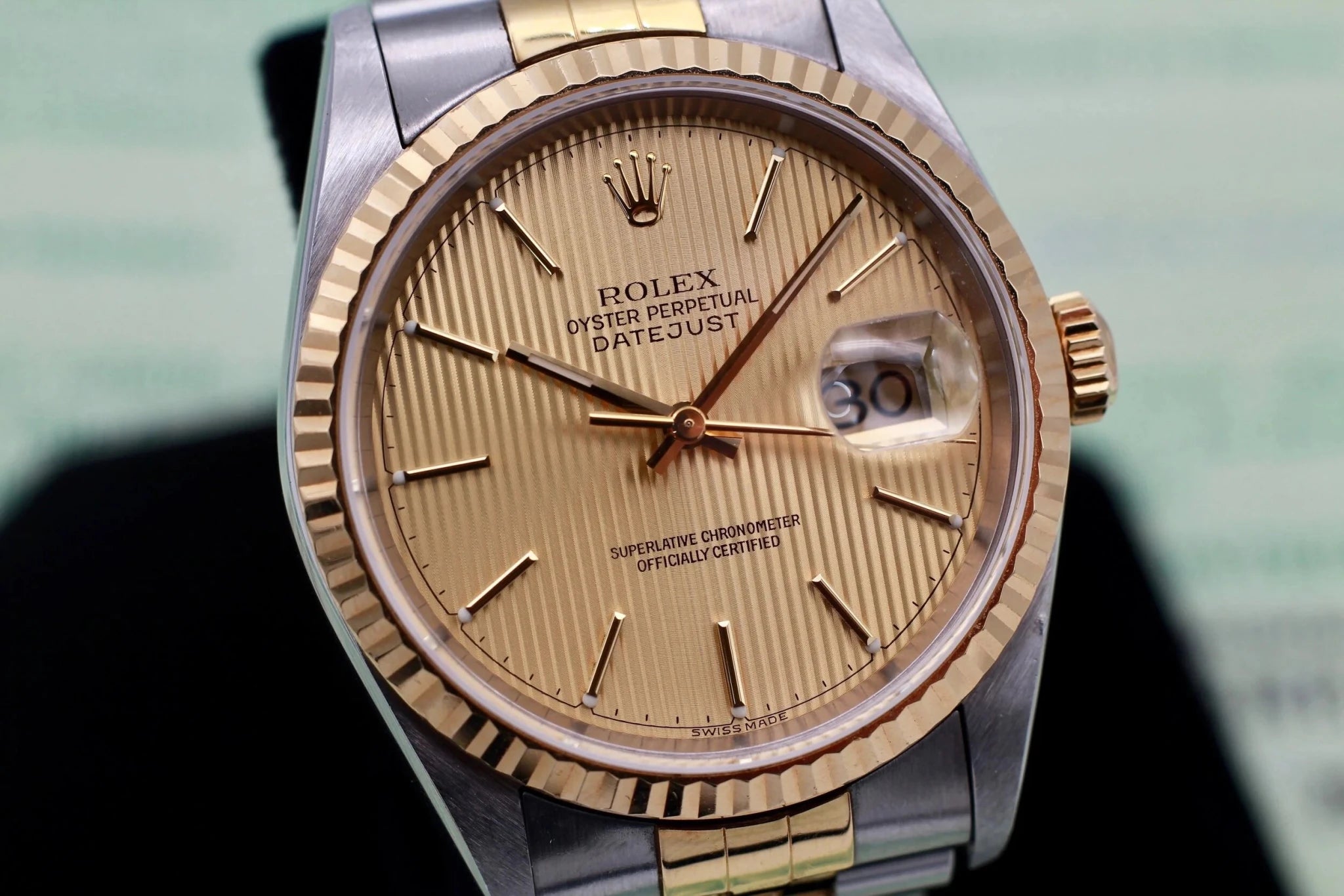 2001 Rolex Datejust Ref. 16233 Tapestry Dial | Box and Papers - Sierra Time Co