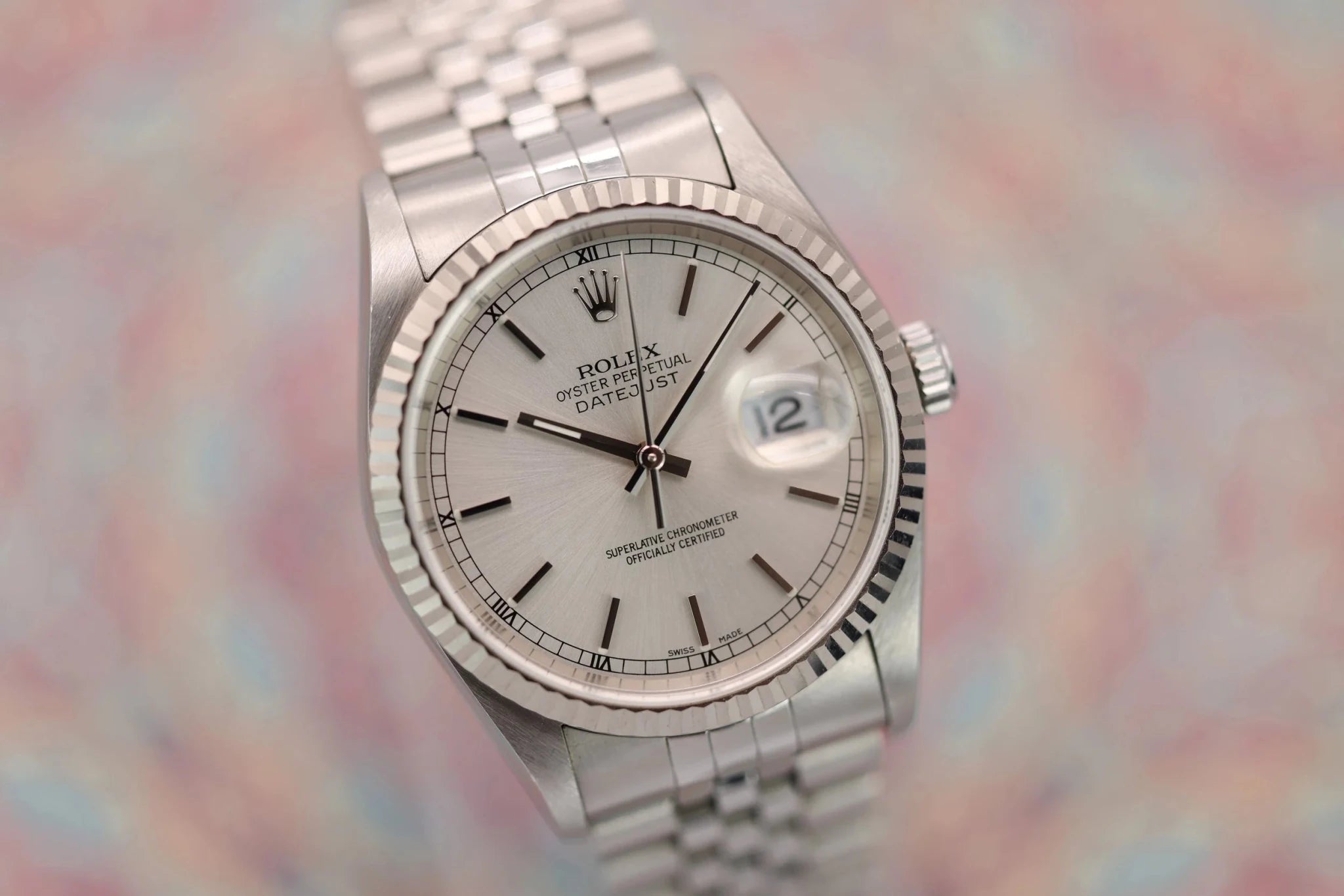 2001 Rolex Datejust Ref. 16234 | Silver Dial | Box and Papers - Sierra Time Co