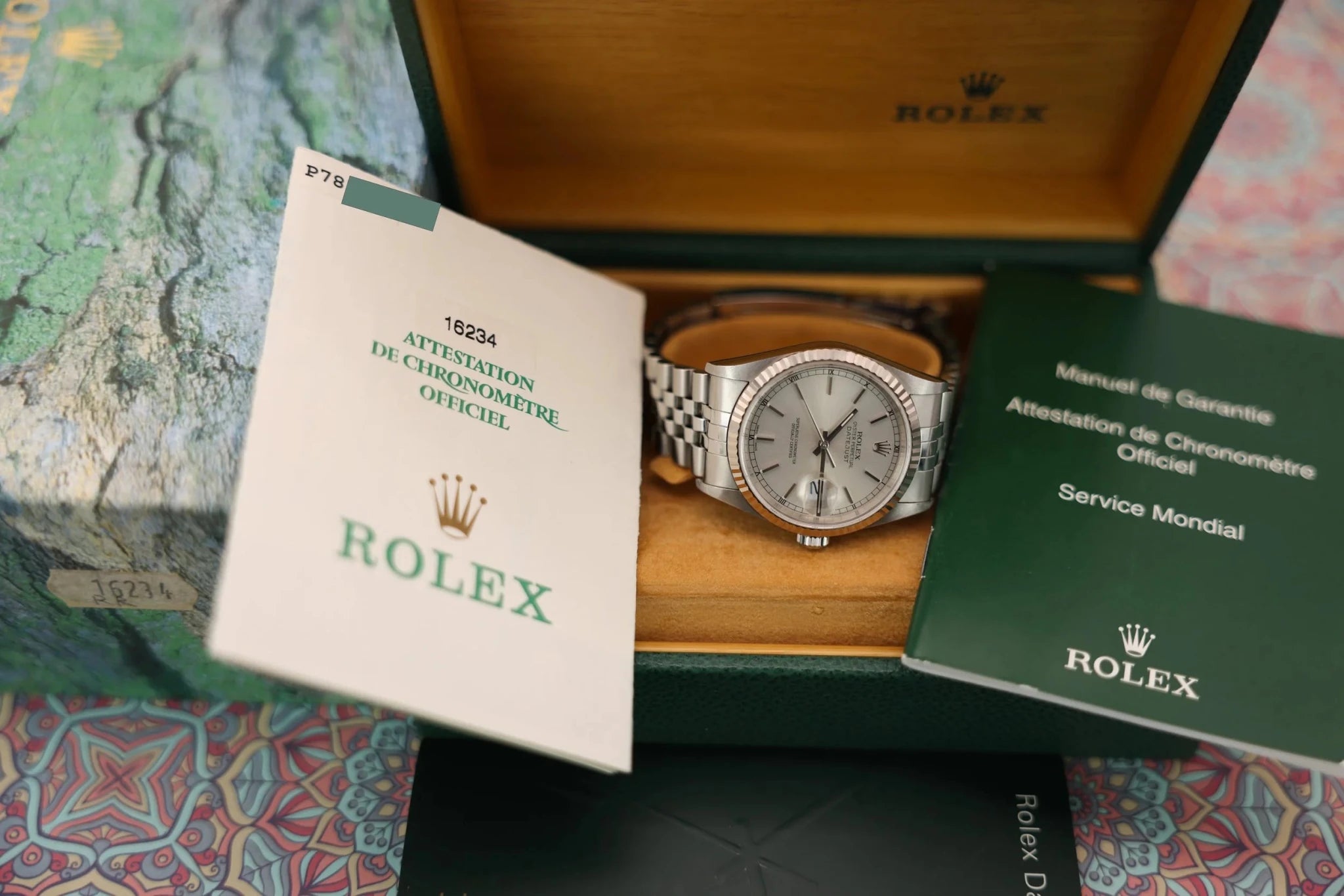 2001 Rolex Datejust Ref. 16234 | Silver Dial | Box and Papers - Sierra Time Co