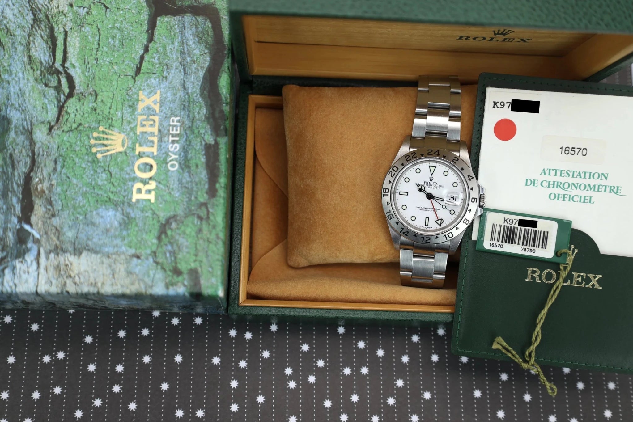 2001 Rolex Explorer II Ref. 16570 Polar | 2022 Service | Box and Papers - Sierra Time Co