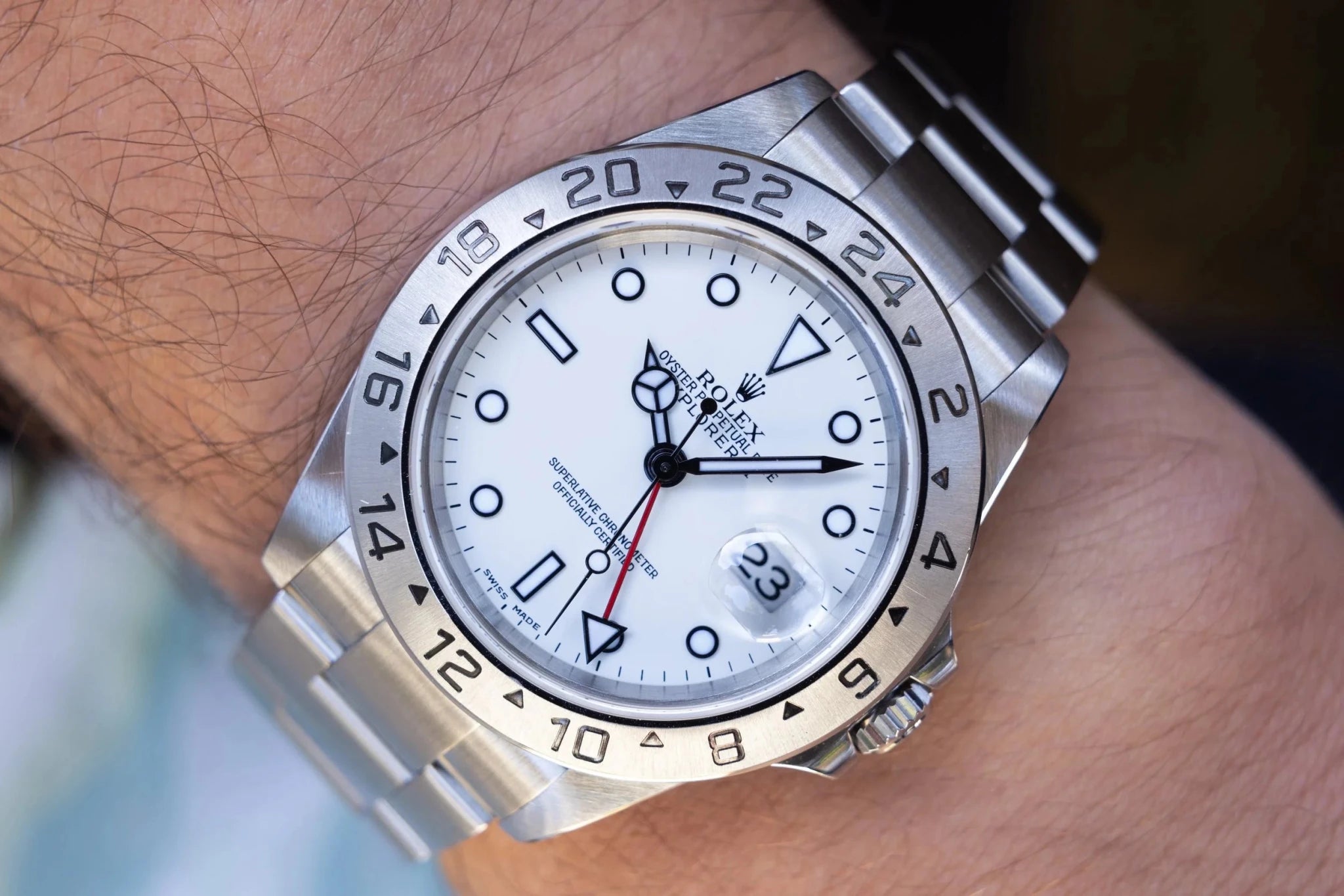 2001 Rolex Explorer II Ref. 16570 Polar | Box and Papers - Sierra Time Co