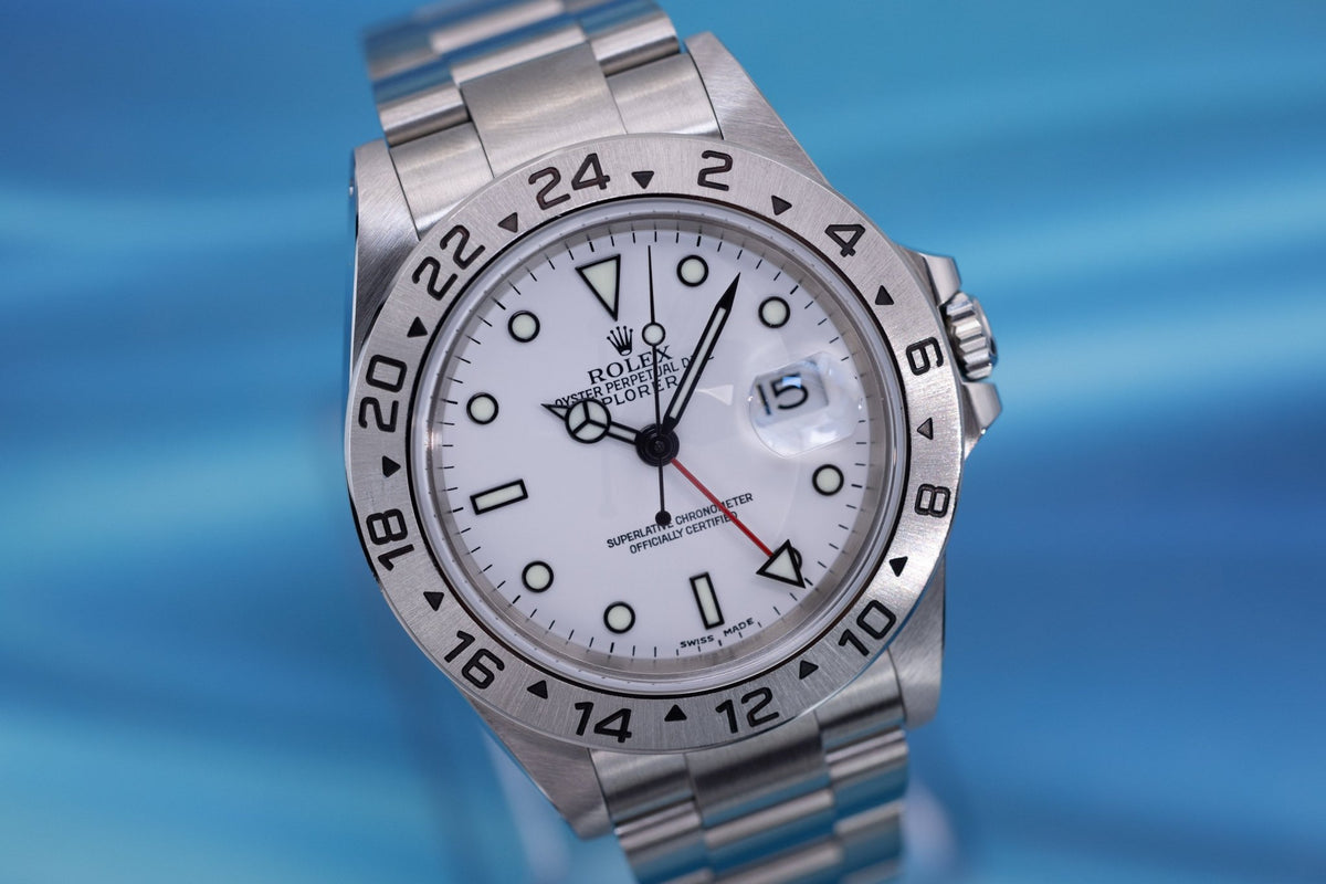 2001 Rolex Explorer II Ref. 16570 Polar | Box and Papers - Sierra Time Co