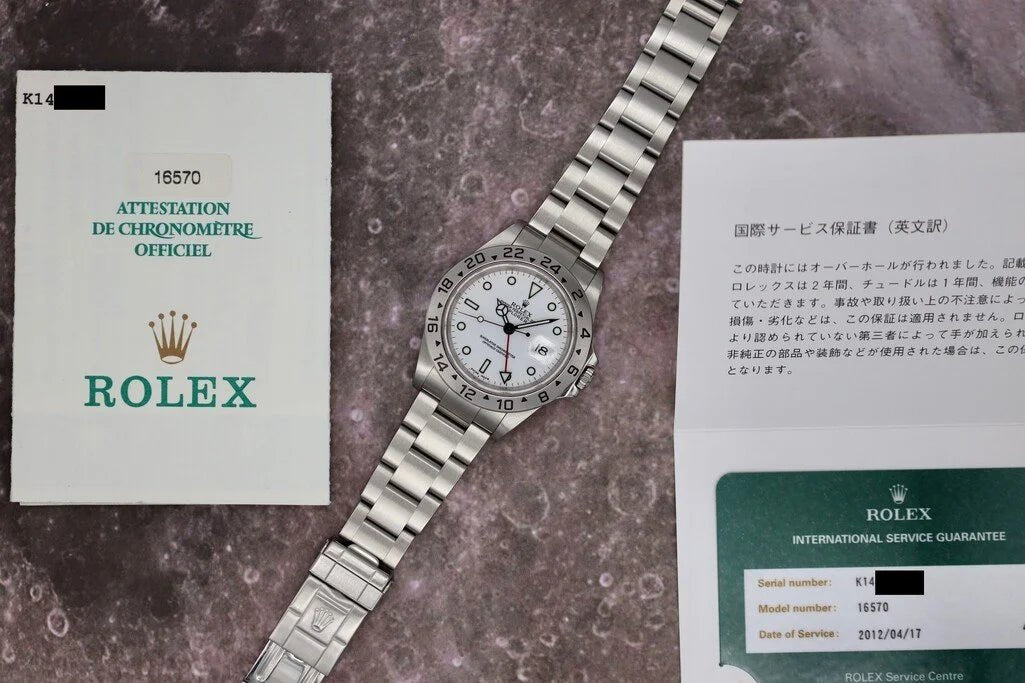 2001 Rolex Explorer II Ref. 16570 | Polar | Papers and RSC Card - Sierra Time Co