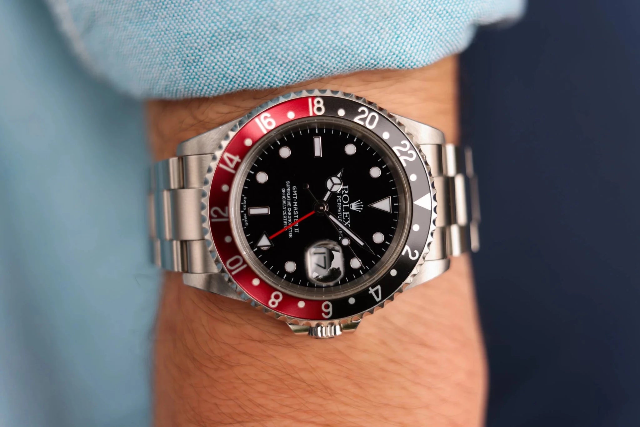 2001 Rolex GMT Master II Ref. 16710 Coke | 2020 RSC Card - Sierra Time Co