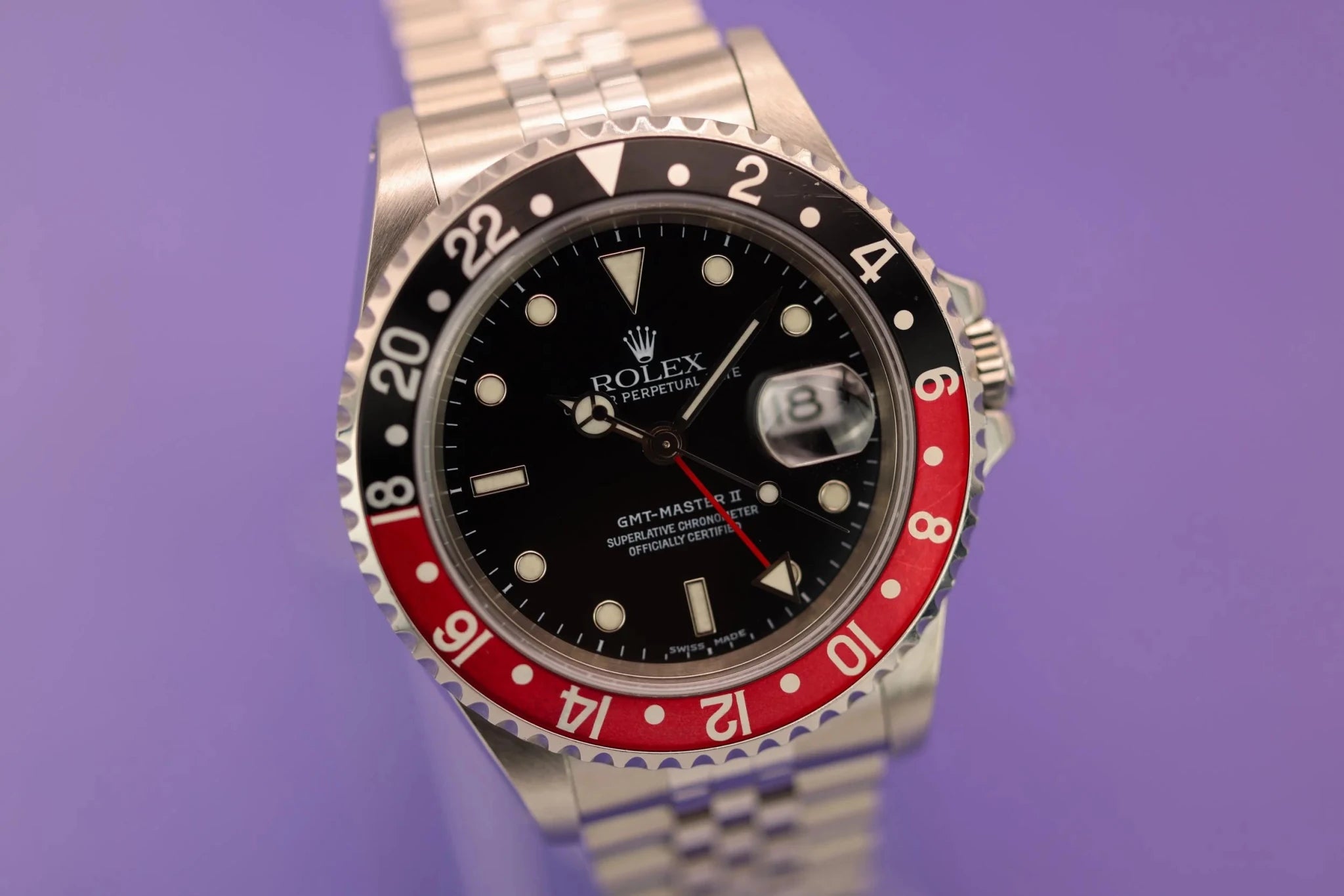 2001 Rolex GMT Master II Ref. 16710 Coke | Jubilee | Box and Papers - Sierra Time Co