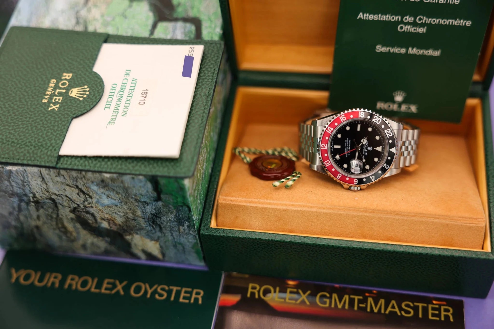 2001 Rolex GMT Master II Ref. 16710 Coke | Jubilee | Box and Papers - Sierra Time Co