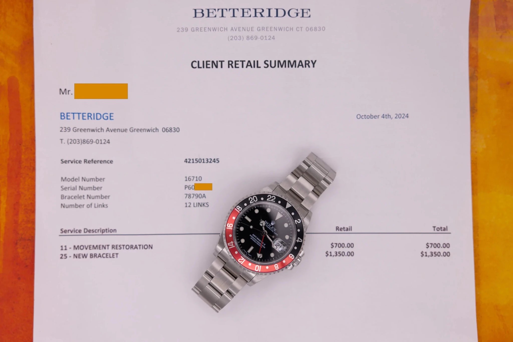 2001 Rolex GMT Master II Ref. 16710 Coke | Serviced | Box and Papers - Sierra Time Co
