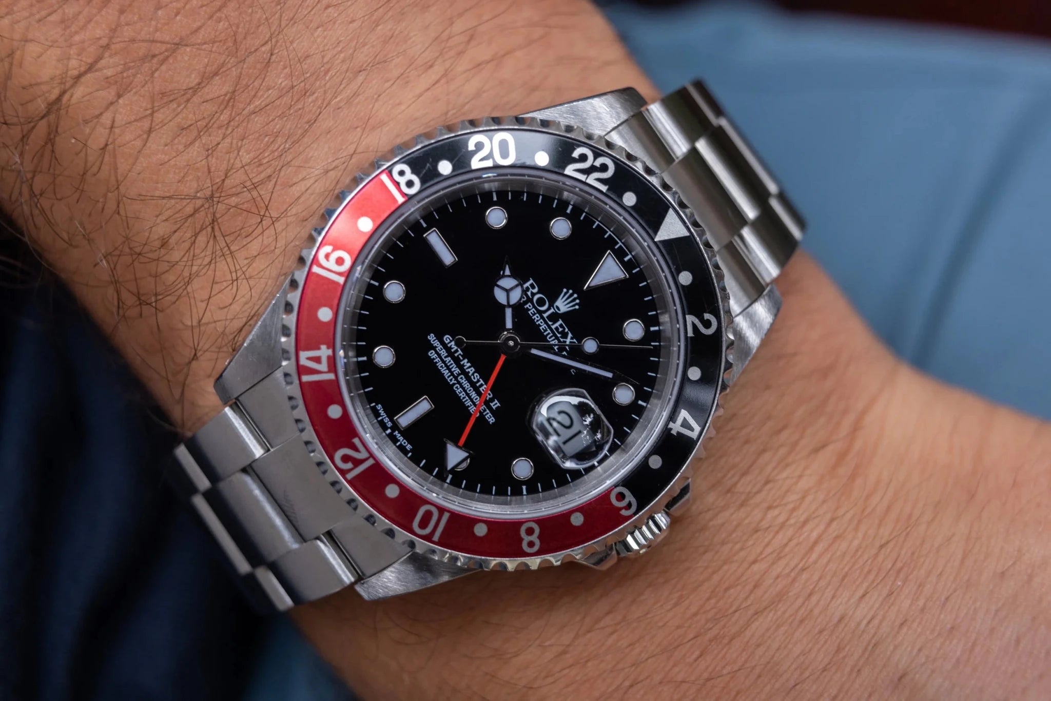 2001 Rolex GMT Master II Ref. 16710 Coke | Serviced | Box and Papers - Sierra Time Co