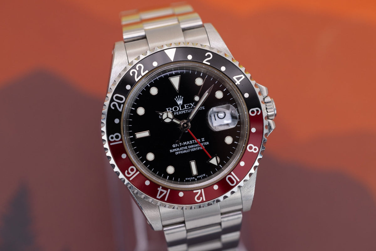 2001 Rolex GMT Master II Ref. 16710 | Coke | Unpolished | Box and Papers - Sierra Time Co