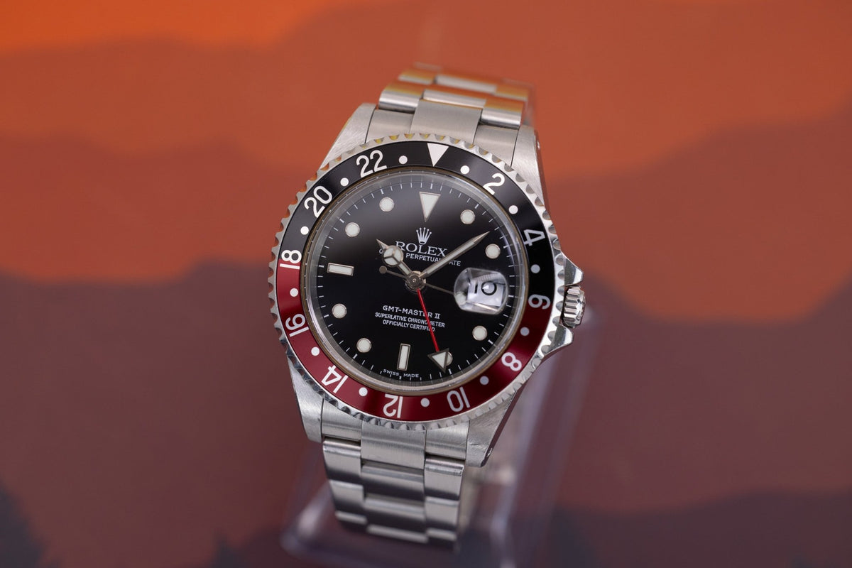 2001 Rolex GMT Master II Ref. 16710 | Coke | Unpolished | Box and Papers - Sierra Time Co