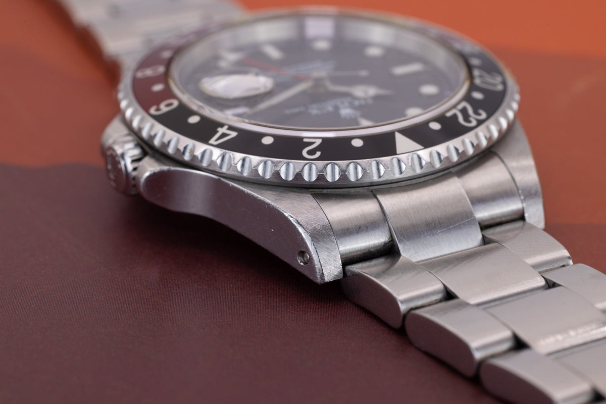 2001 Rolex GMT Master II Ref. 16710 | Coke | Unpolished | Box and Papers - Sierra Time Co