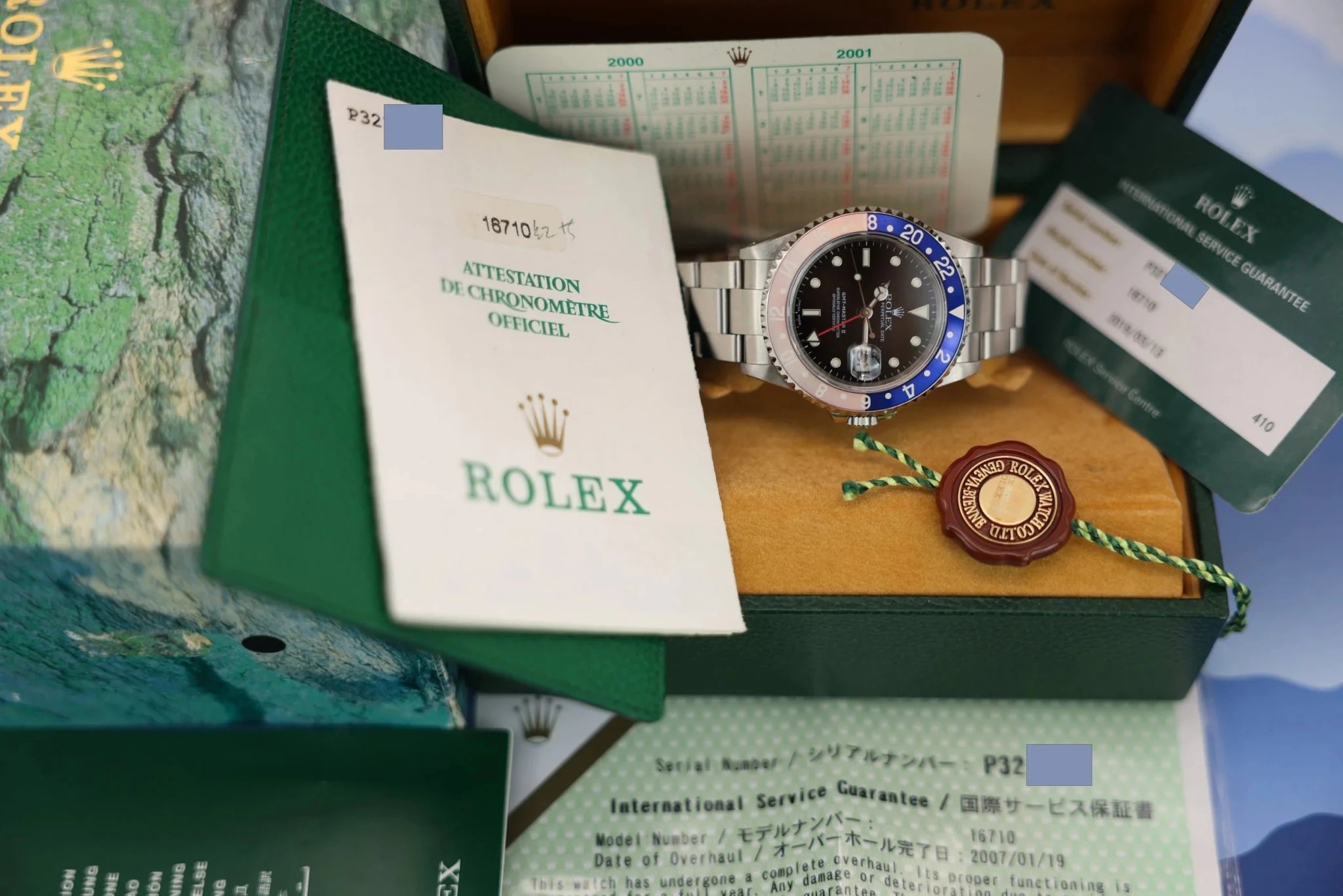 2001 Rolex GMT Master II Ref. 16710 | Faded Pepsi | Box and Papers - Sierra Time Co