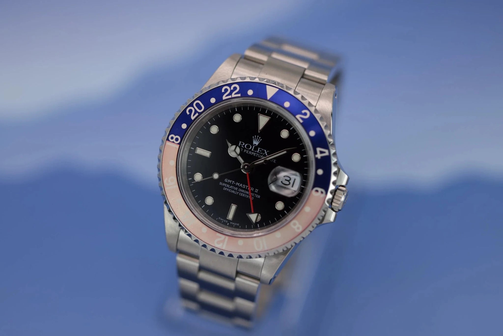2001 Rolex GMT Master II Ref. 16710 | Faded Pepsi | Box and Papers - Sierra Time Co