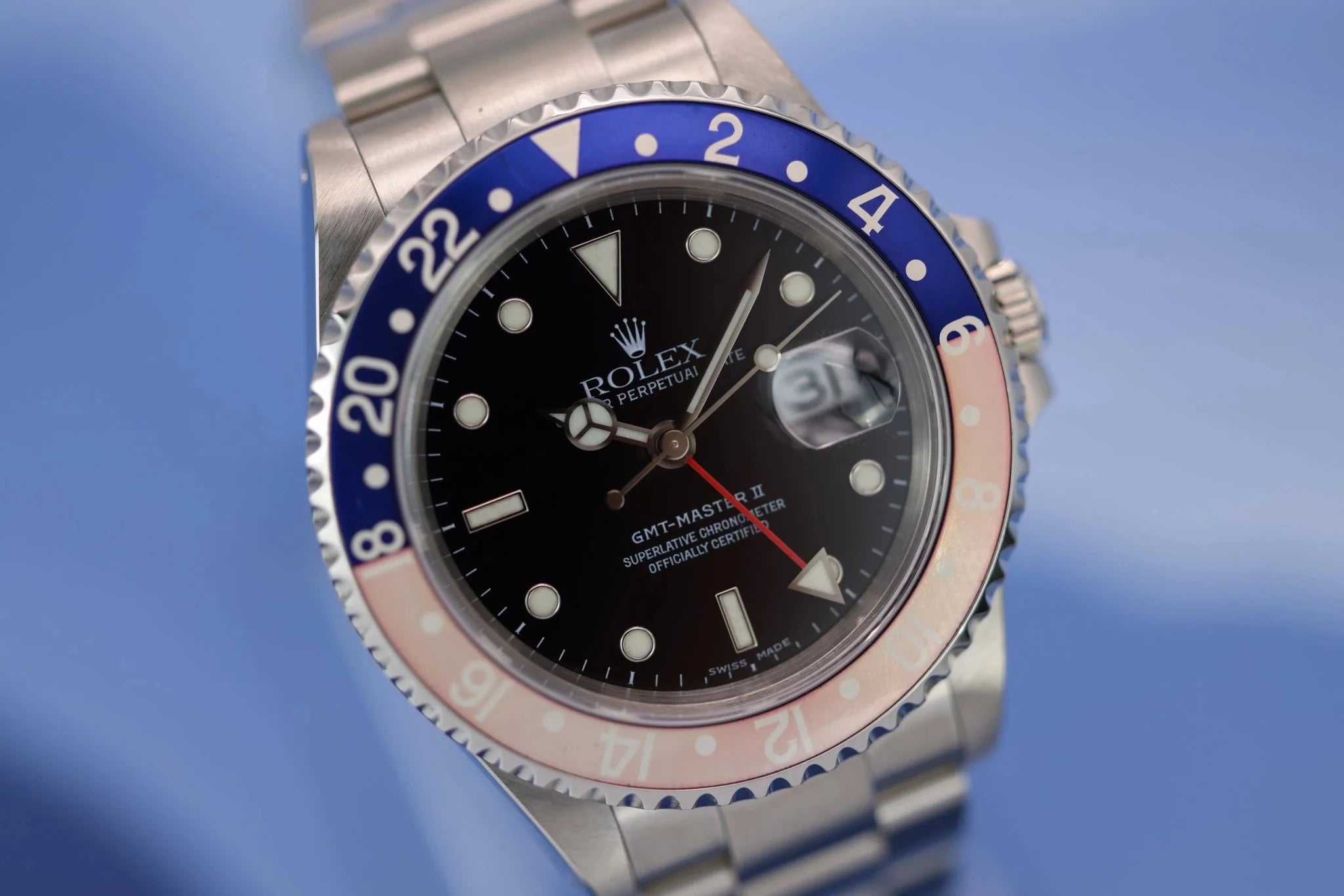 2001 Rolex GMT Master II Ref. 16710 | Faded Pepsi | Box and Papers - Sierra Time Co