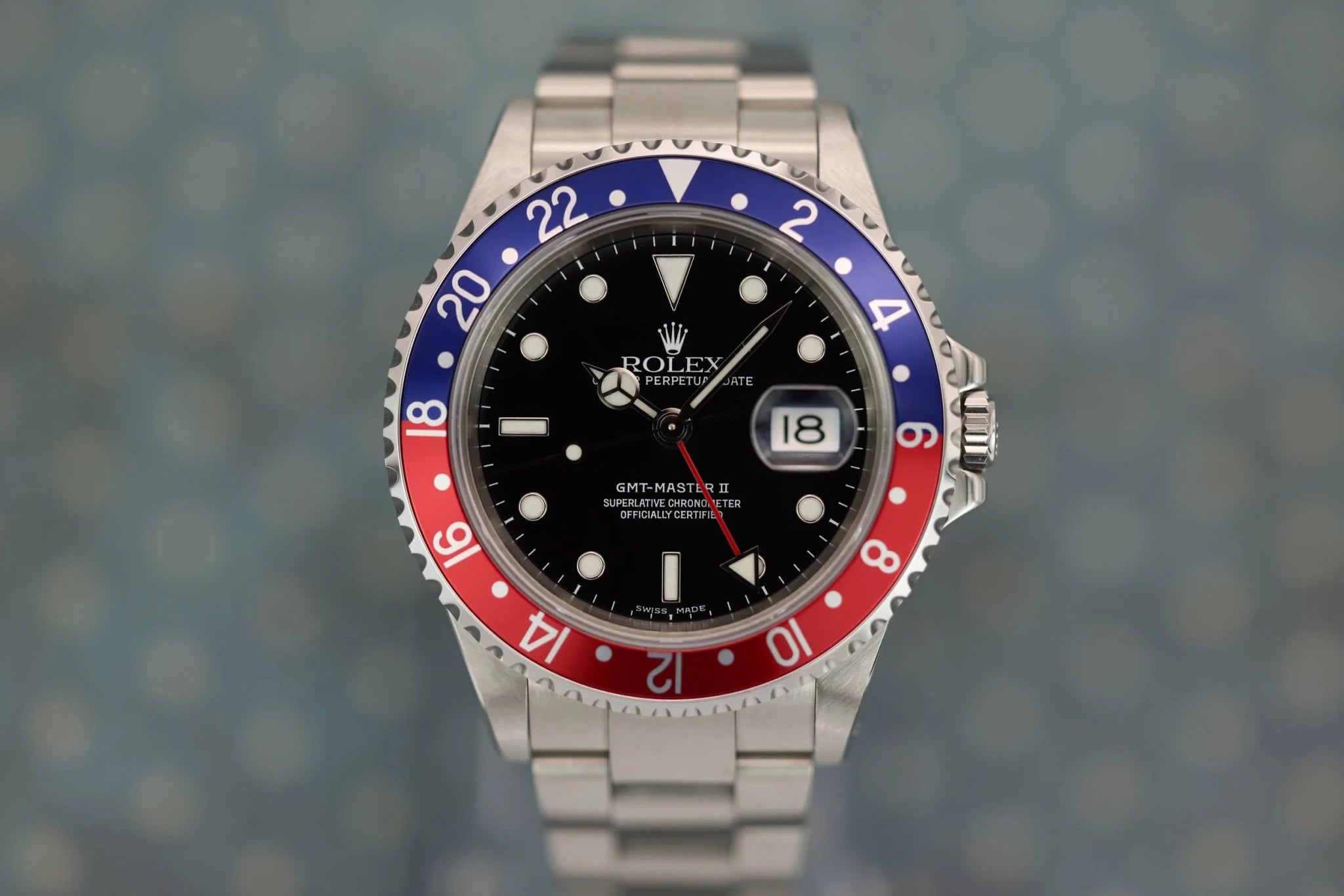 2001 Rolex GMT Master II Ref. 16710 Pepsi | 2021 RSC Card - Sierra Time Co
