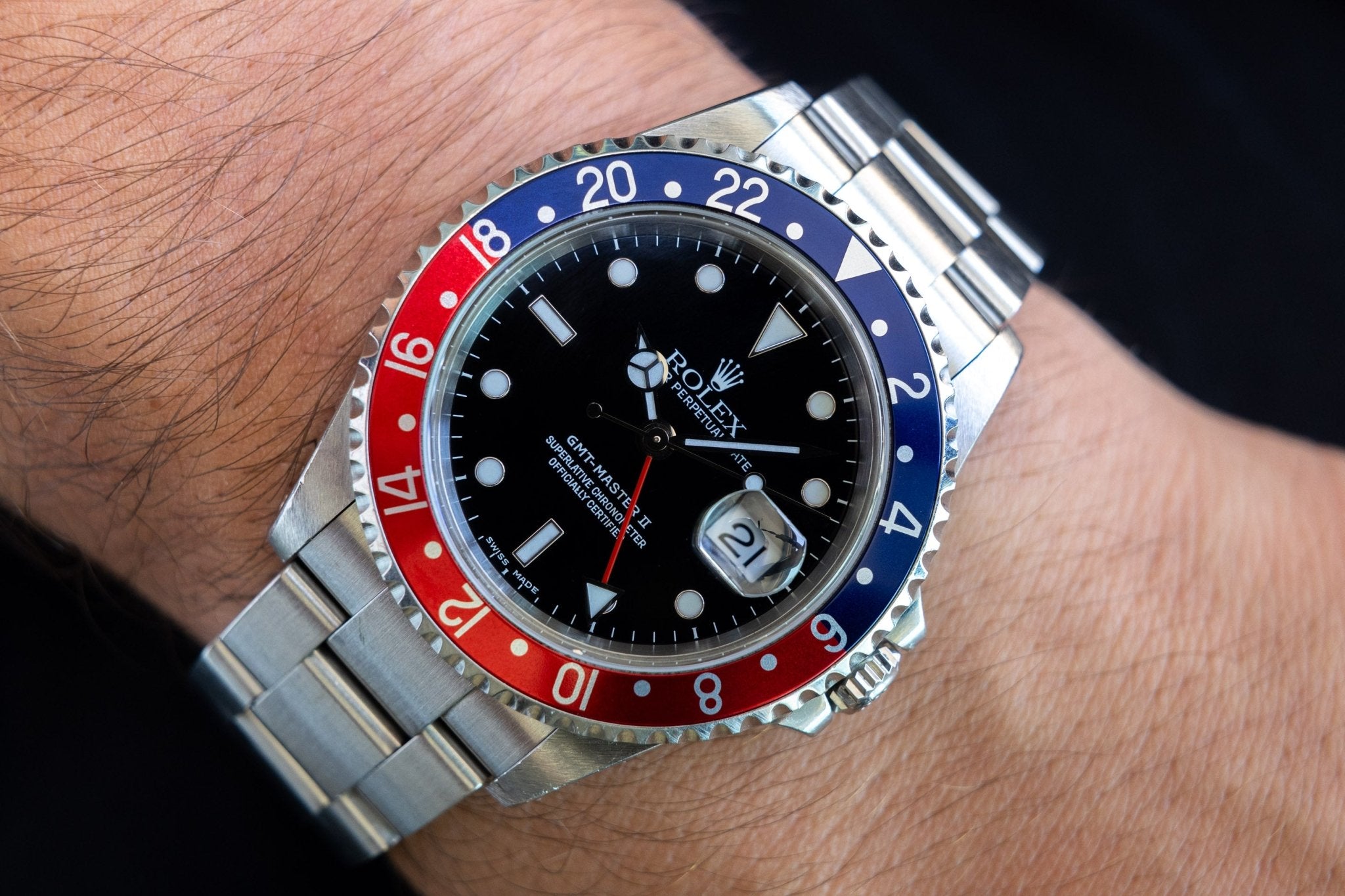 2001 Rolex GMT Master II Ref. 16710 | Pepsi | Box and Papers - Sierra Time Co