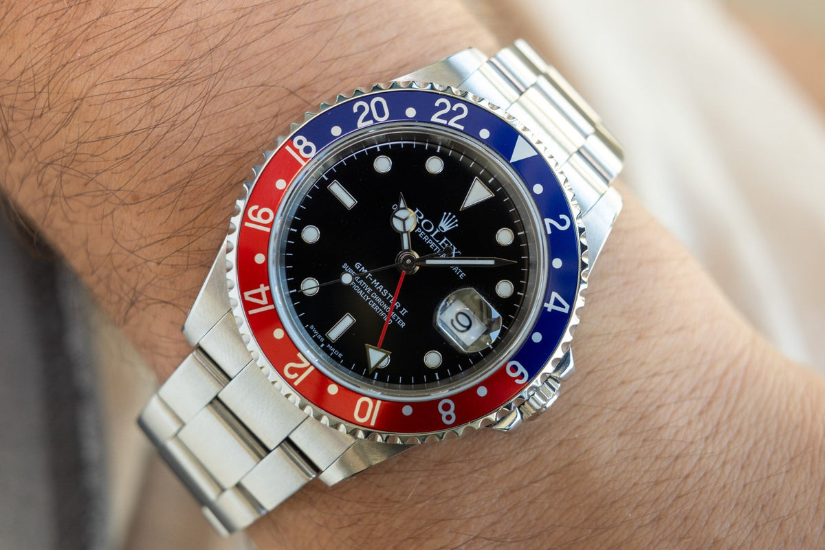 2001 Rolex GMT Master II Ref. 16710 Pepsi | Box and Papers - Sierra Time Co