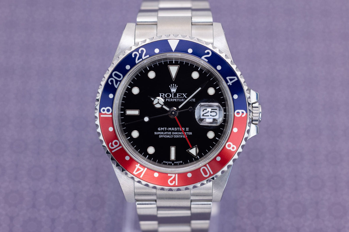 2001 Rolex GMT Master II Ref. 16710 Pepsi | Box and Papers - Sierra Time Co