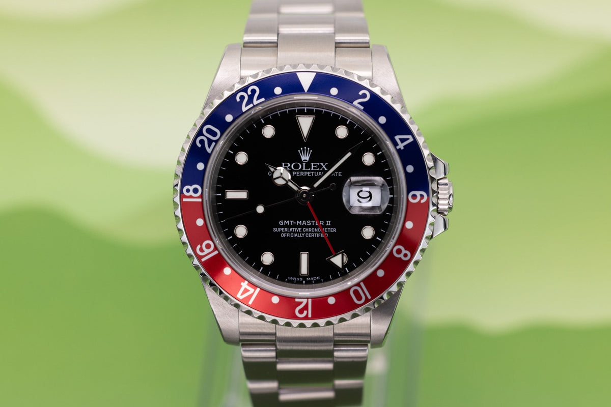 2001 Rolex GMT Master II Ref. 16710 Pepsi | Box and Papers - Sierra Time Co