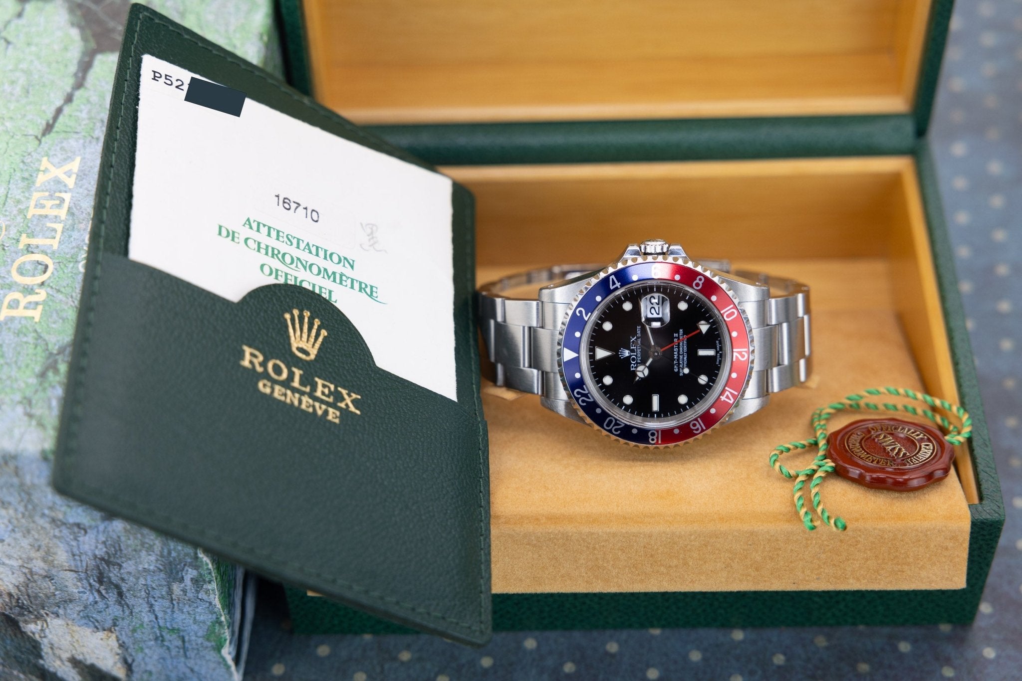 2001 Rolex GMT Master II Ref. 16710 | Pepsi | Box and Papers - Sierra Time Co