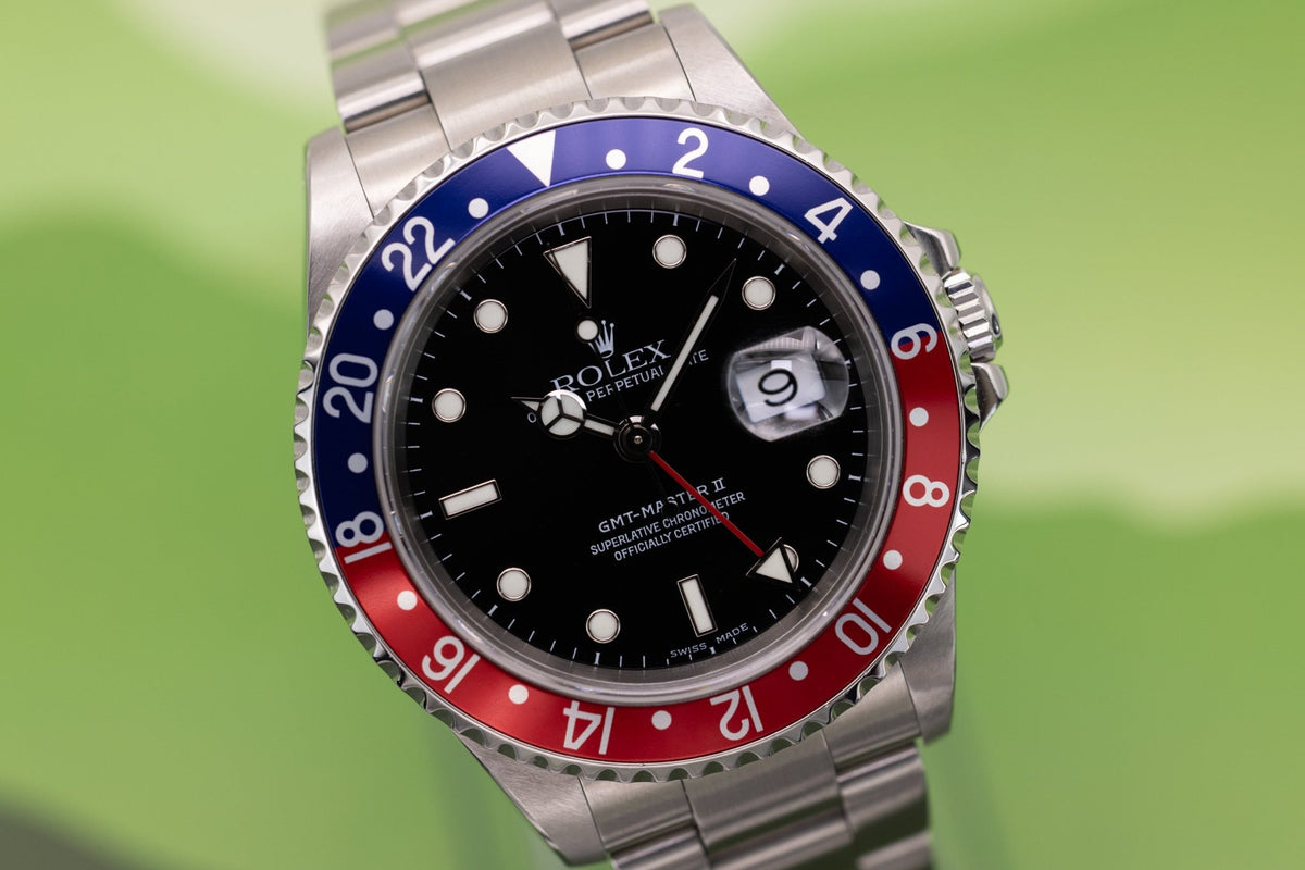 2001 Rolex GMT Master II Ref. 16710 Pepsi | Box and Papers - Sierra Time Co
