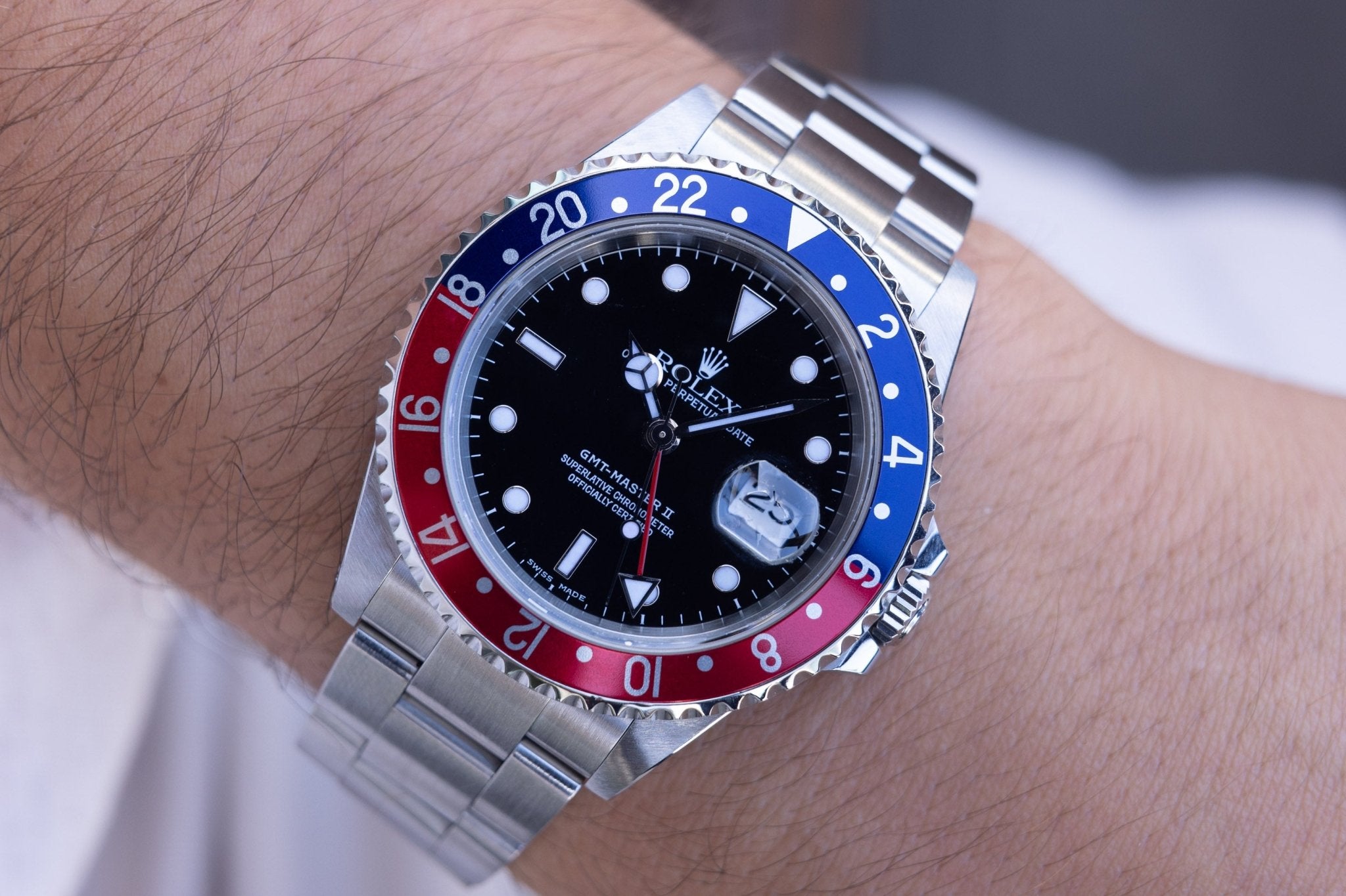 2001 Rolex GMT Master II Ref. 16710 Pepsi | Box and Papers - Sierra Time Co
