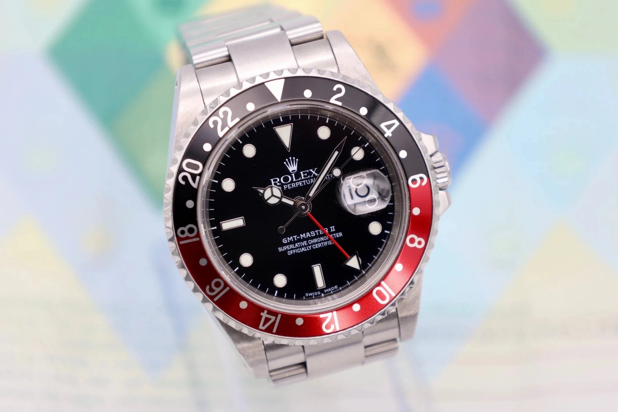 2001 Rolex GMT Master ll Ref. 16710 | Box and Papers - Sierra Time Co