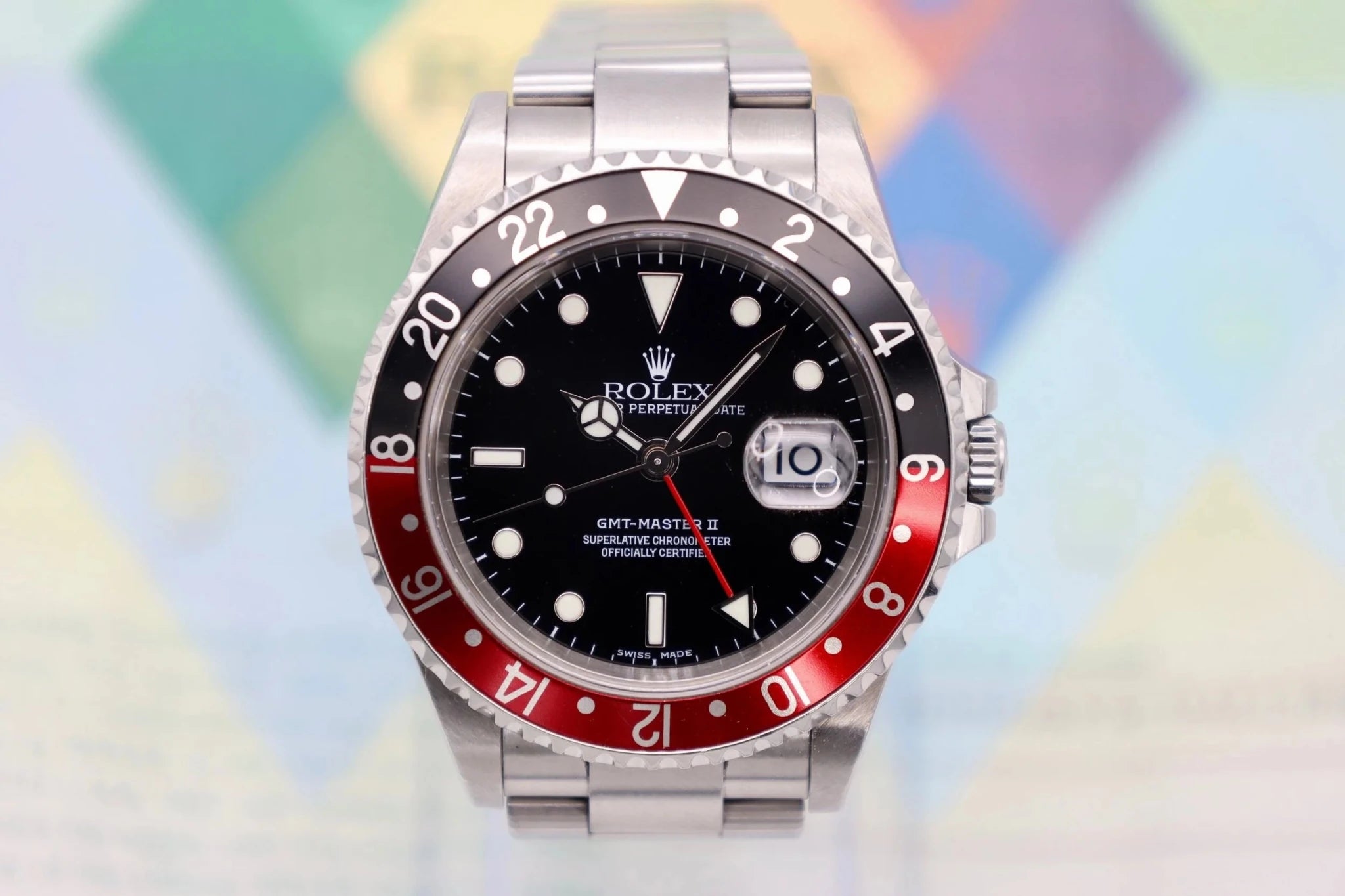 2001 Rolex GMT Master ll Ref. 16710 | Box and Papers - Sierra Time Co