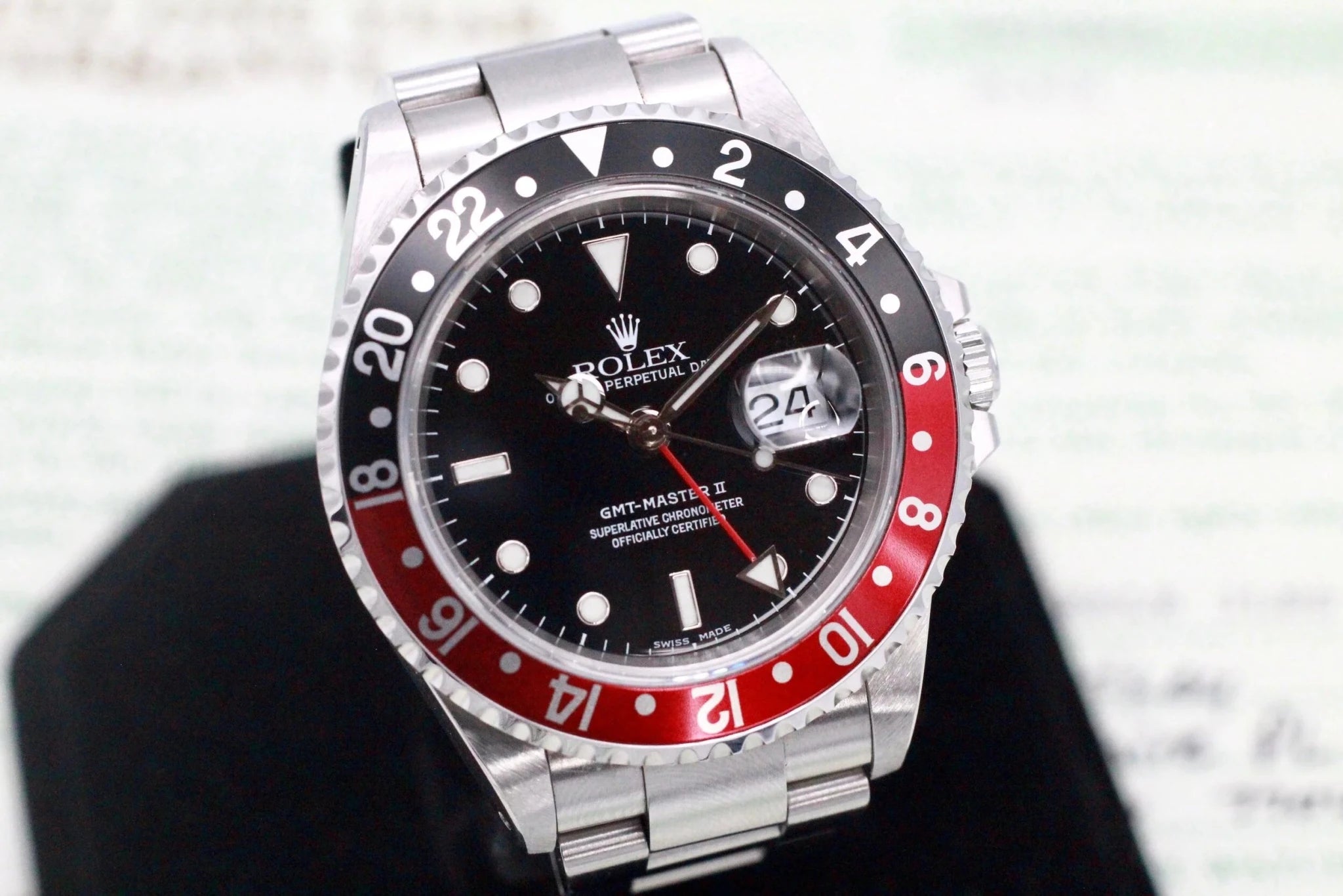 2001 Rolex GMT Master ll Ref. 16710 Coke | Full Set - Sierra Time Co