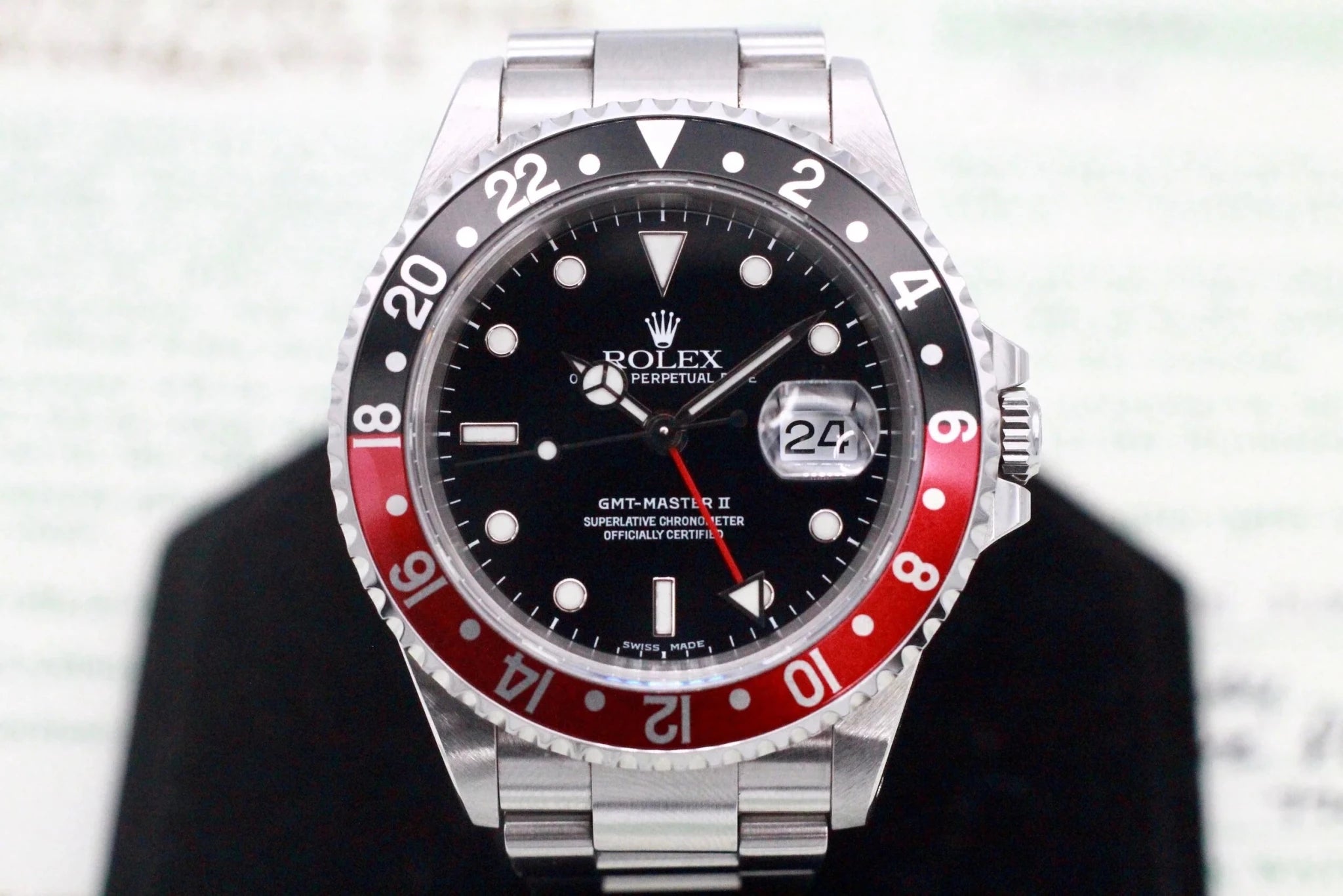 2001 Rolex GMT Master ll Ref. 16710 Coke | Full Set - Sierra Time Co