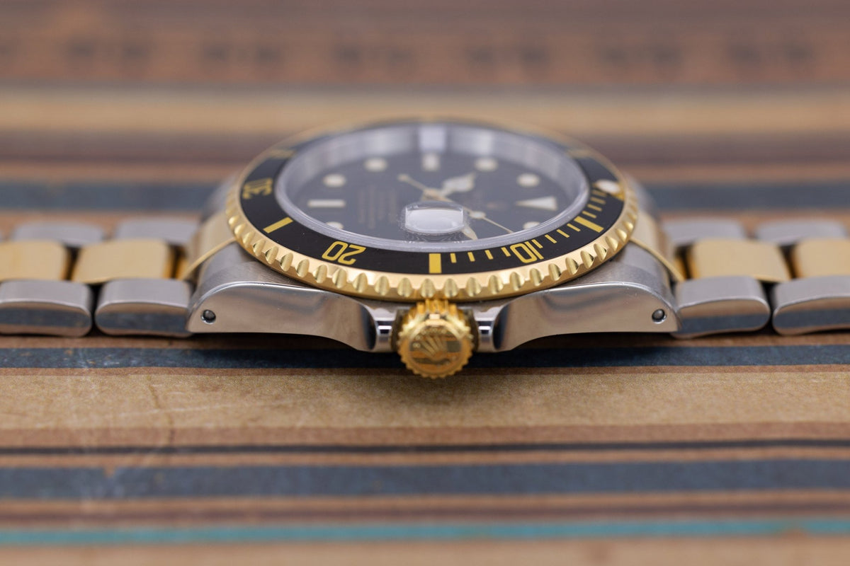 2001 Rolex Submariner Date Ref. 16613 | 18K Two-Tone | Black Dial | Box and Papers - Sierra Time Co