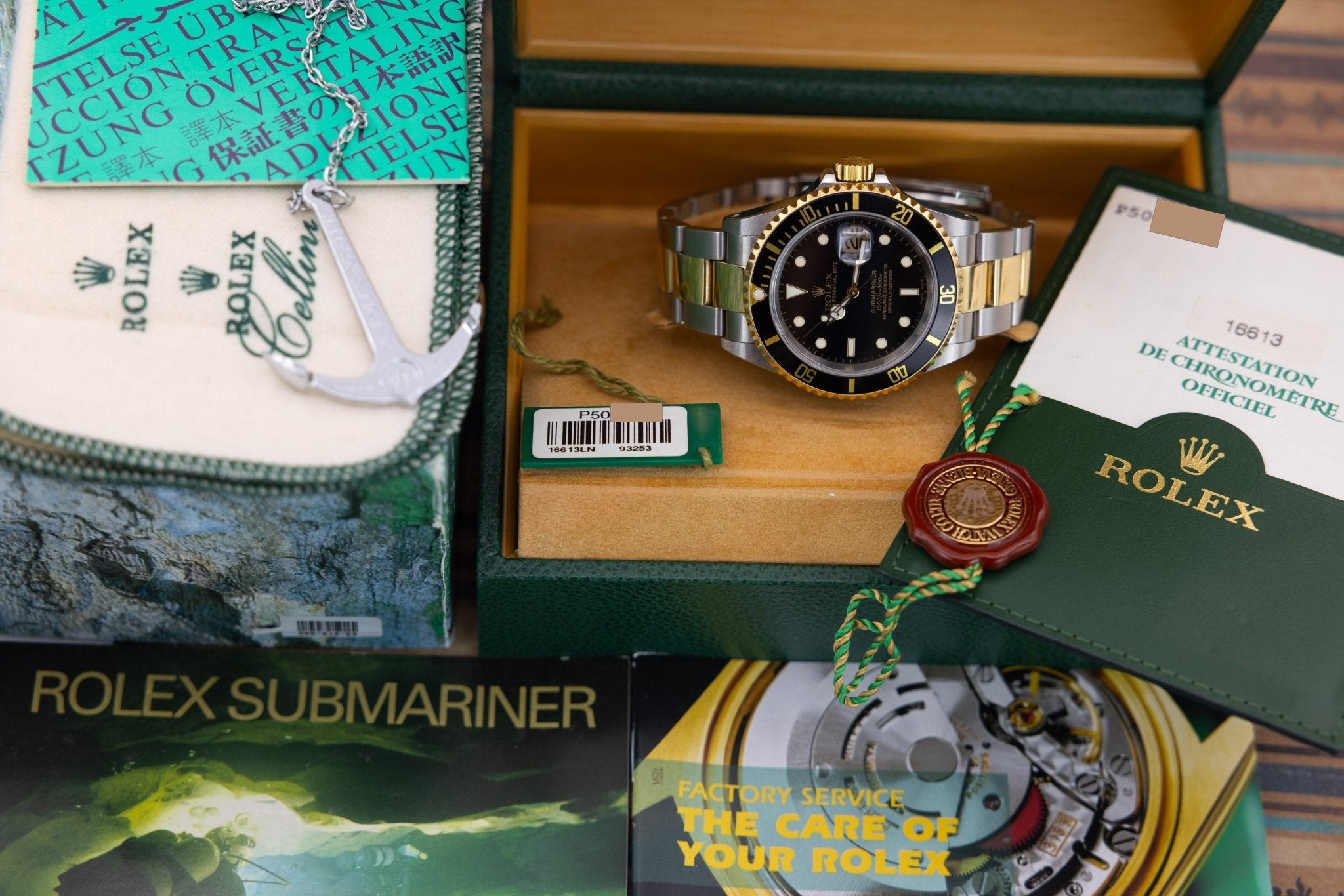 2001 Rolex Submariner Date Ref. 16613 | 18K Two-Tone | Black Dial | Box and Papers - Sierra Time Co