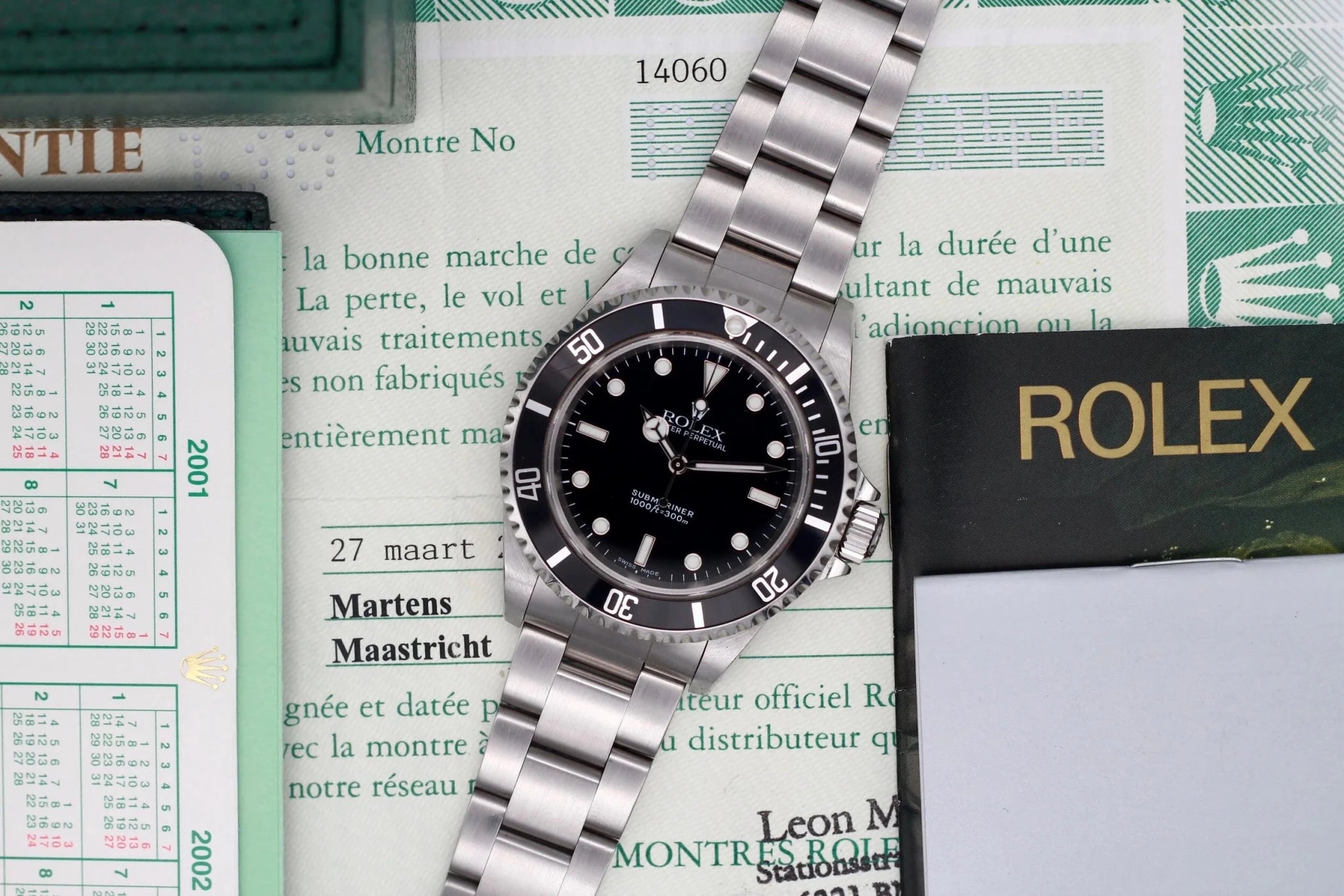 2001 Rolex Submariner Ref. 14060 | Box and Papers - Sierra Time Co