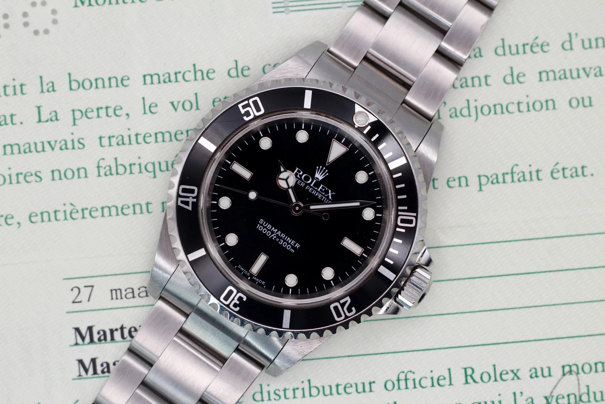 2001 Rolex Submariner Ref. 14060 | Box and Papers - Sierra Time Co