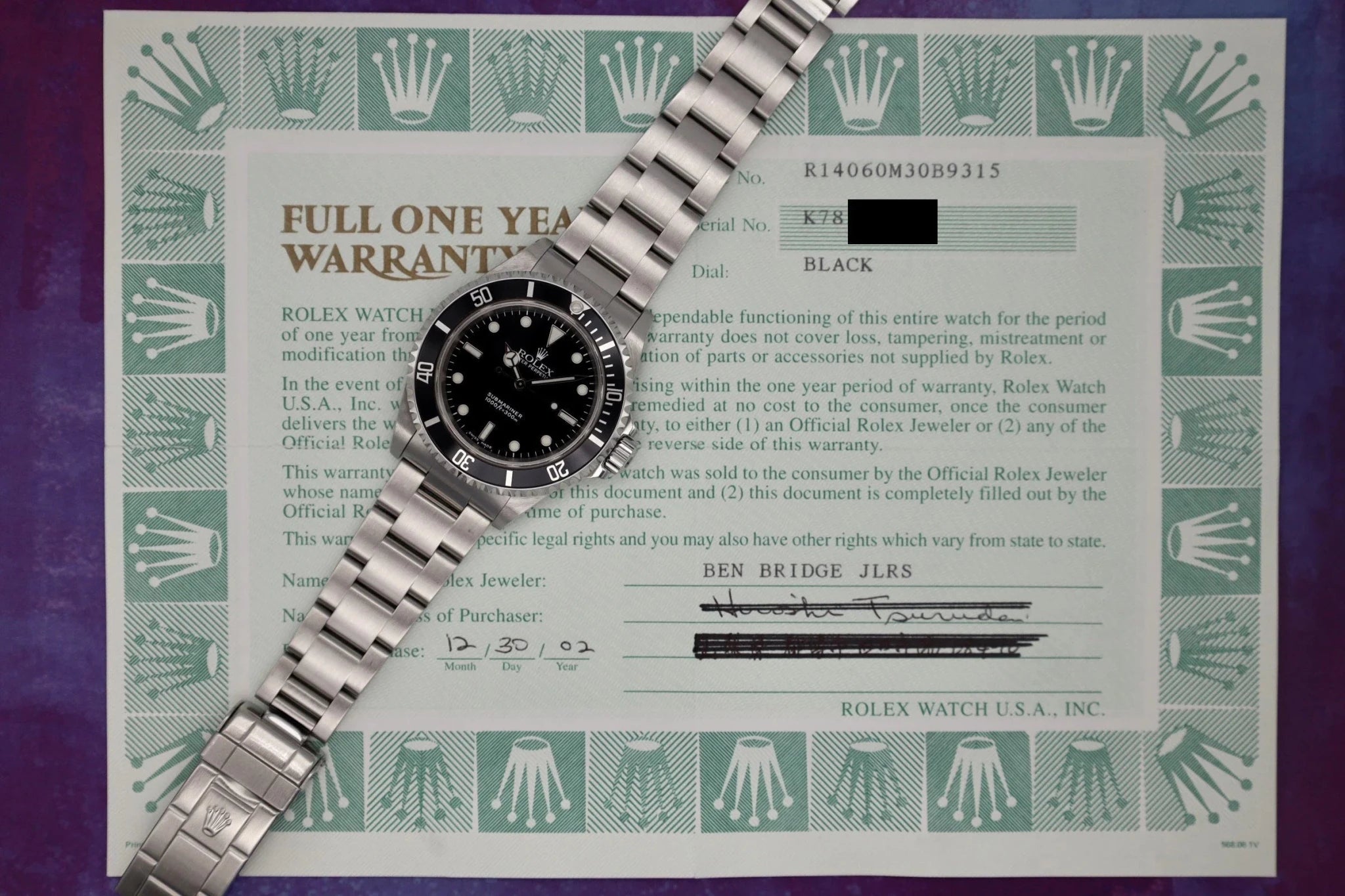 2001 Rolex Submariner Ref. 14060m | Unpolished | Papers - Sierra Time Co