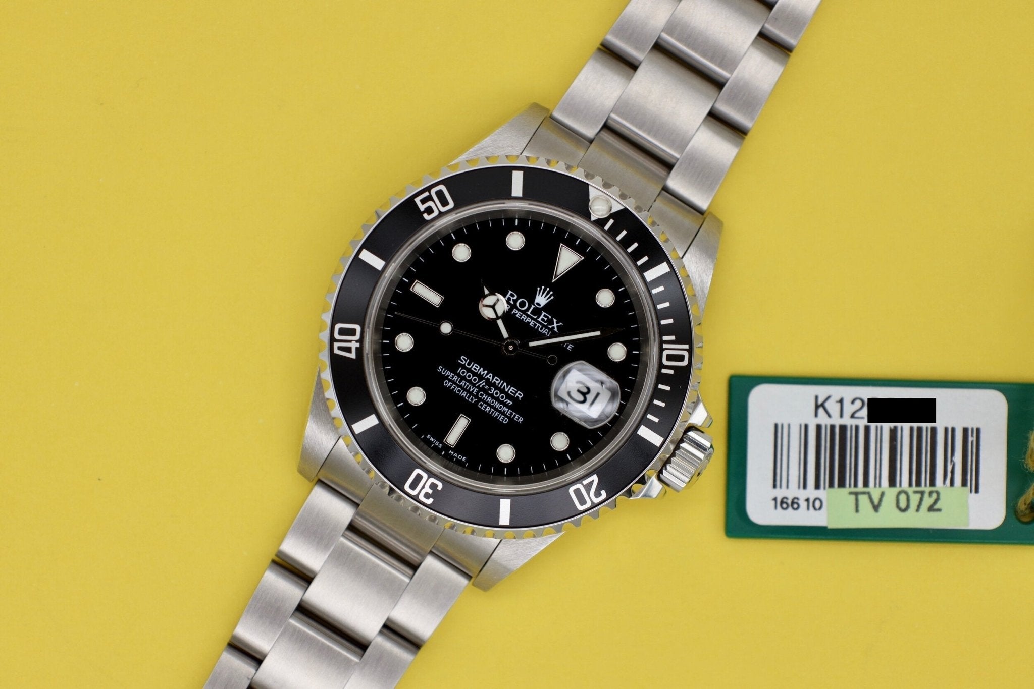 2001 Rolex Submariner Ref. 16610 - Sierra Time Co