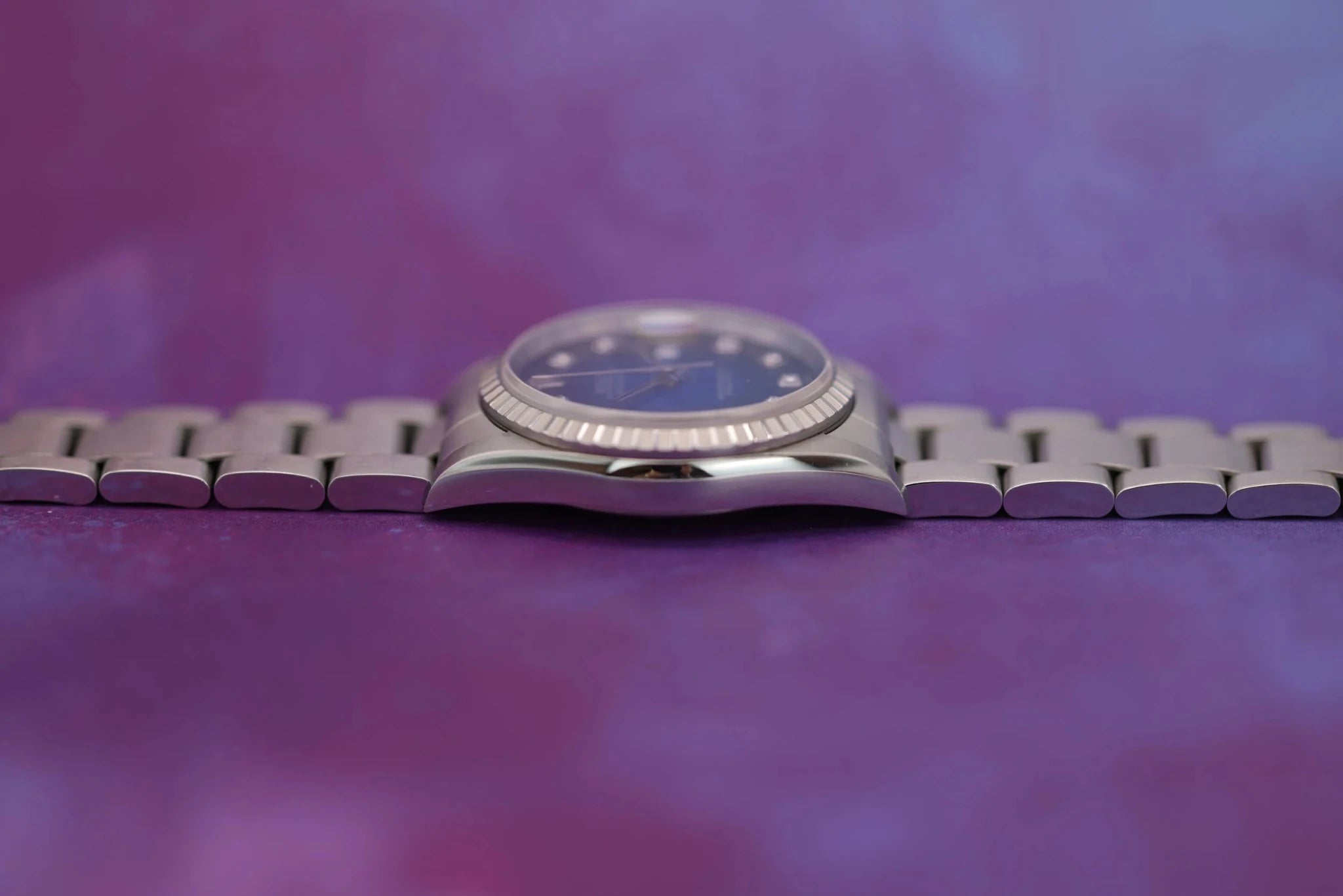 2002 Rolex Datejust Ref. 16220 | Blue Vignette Diamond Dial - Sierra Time Co