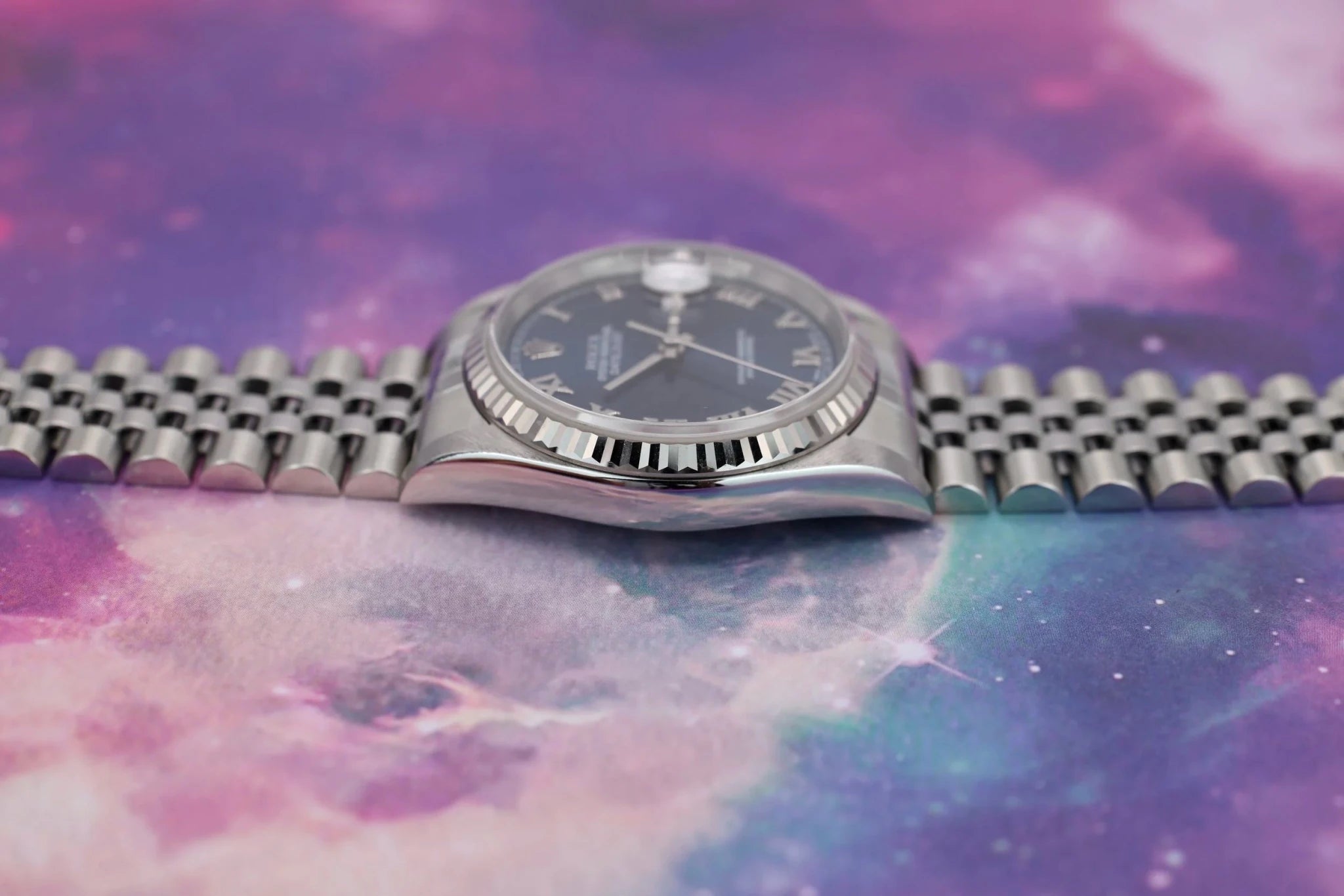 2002 Rolex Datejust Ref. 16234 | Blue Roman Dial | Box and Papers - Sierra Time Co