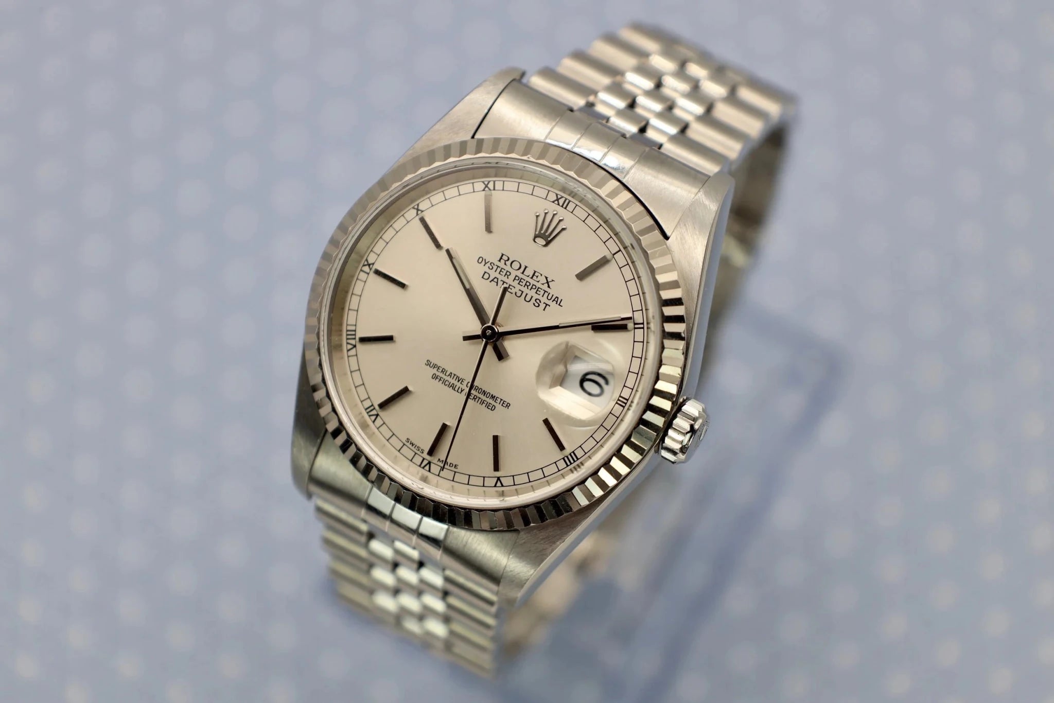 2002 Rolex Datejust Ref. 16234 | Silver Dial - Sierra Time Co