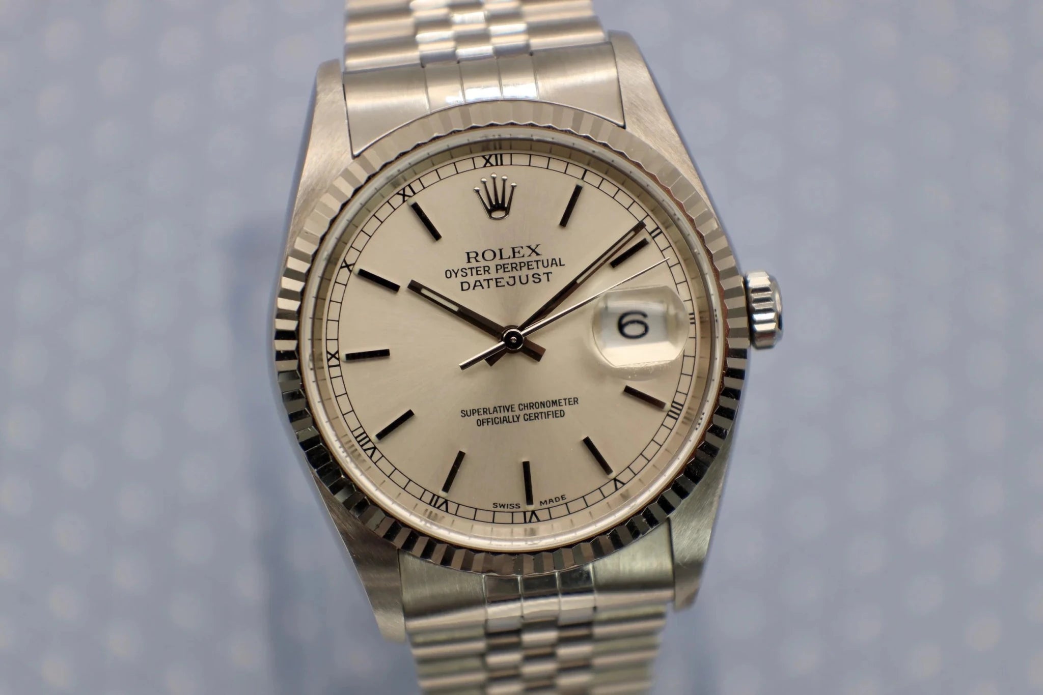 2002 Rolex Datejust Ref. 16234 | Silver Dial - Sierra Time Co