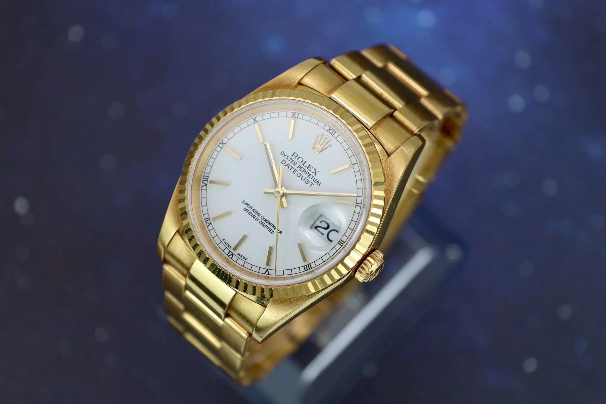 2002 Rolex Datejust Ref. 16238 | Rivet Bracelet | Box and Papers - Sierra Time Co