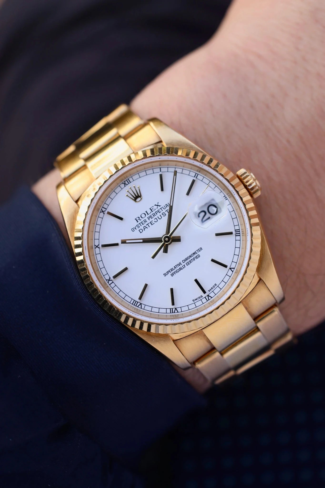 2002 Rolex Datejust Ref. 16238 | Rivet Bracelet | Box and Papers - Sierra Time Co