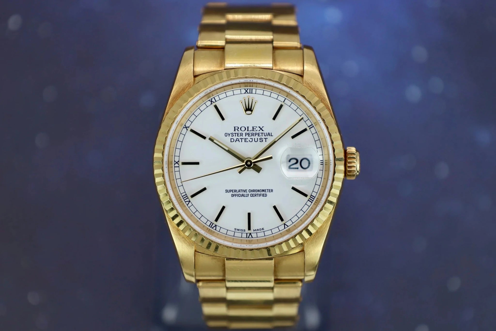 2002 Rolex Datejust Ref. 16238 | Rivet Bracelet | Box and Papers - Sierra Time Co