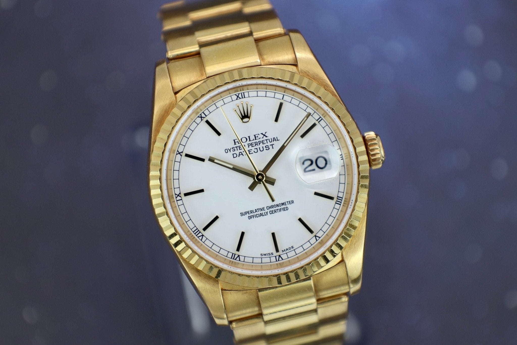 2002 Rolex Datejust Ref. 16238 | Rivet Bracelet | Box and Papers - Sierra Time Co