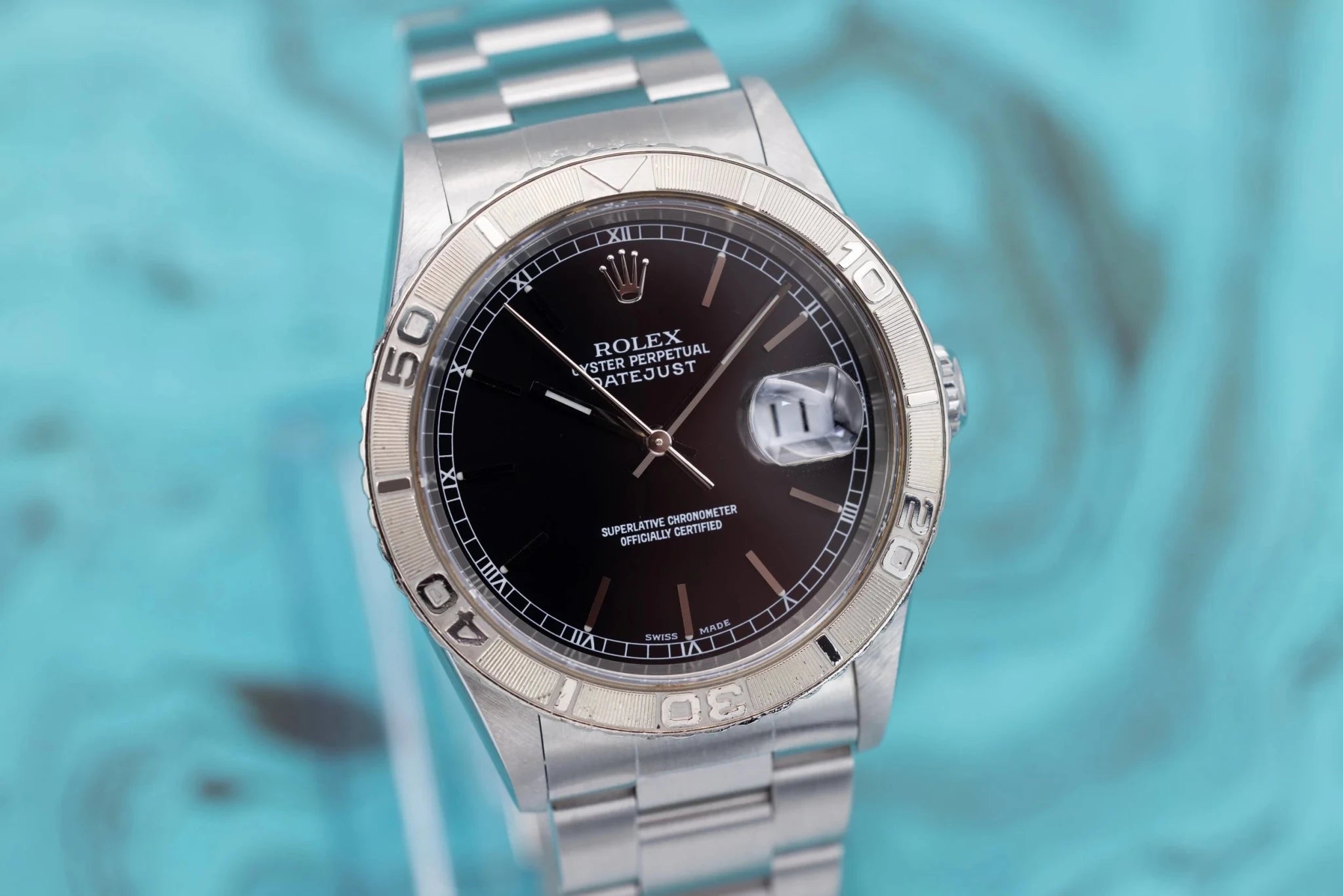 2002 Rolex Datejust Turn-O-Graph Ref. 16264 | Black Dial - Sierra Time Co