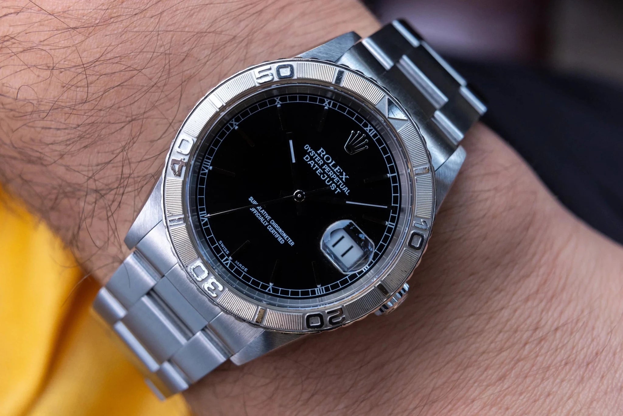 2002 Rolex Datejust Turn-O-Graph Ref. 16264 | Black Dial - Sierra Time Co