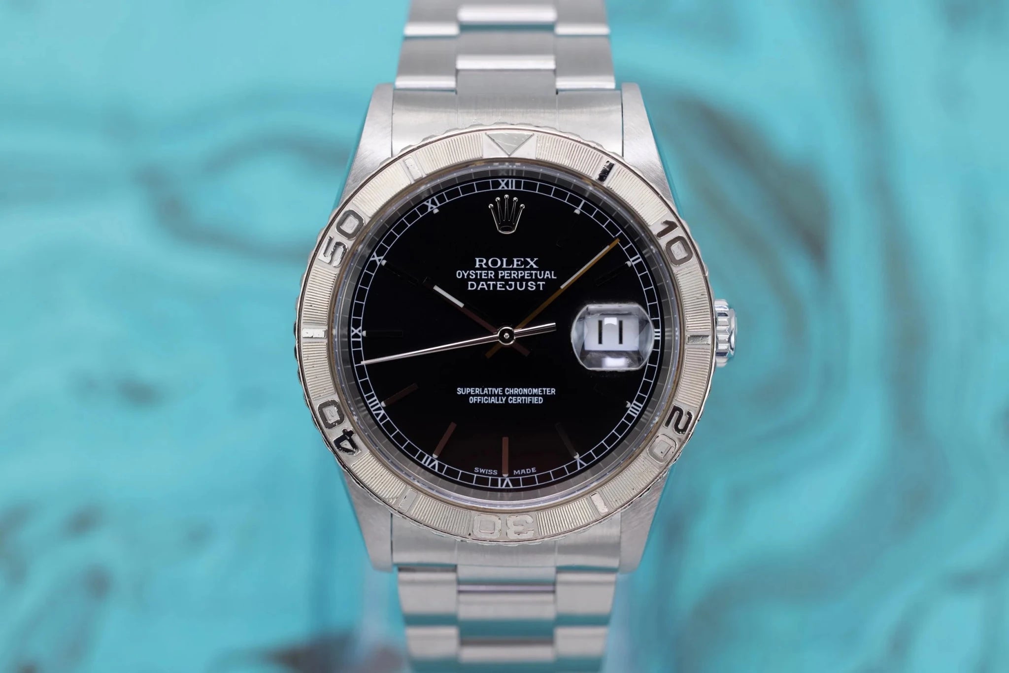 2002 Rolex Datejust Turn-O-Graph Ref. 16264 | Black Dial - Sierra Time Co