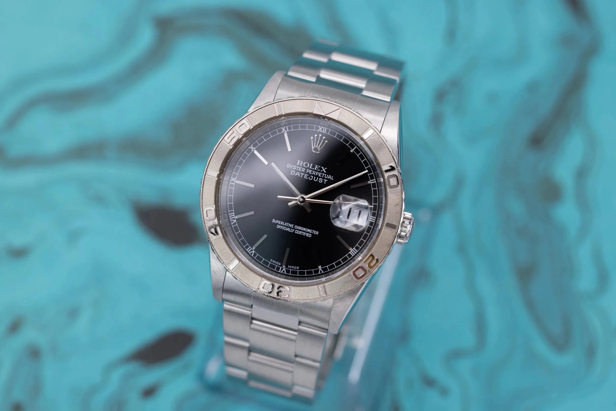 2002 Rolex Datejust Turn-O-Graph Ref. 16264 | Black Dial - Sierra Time Co