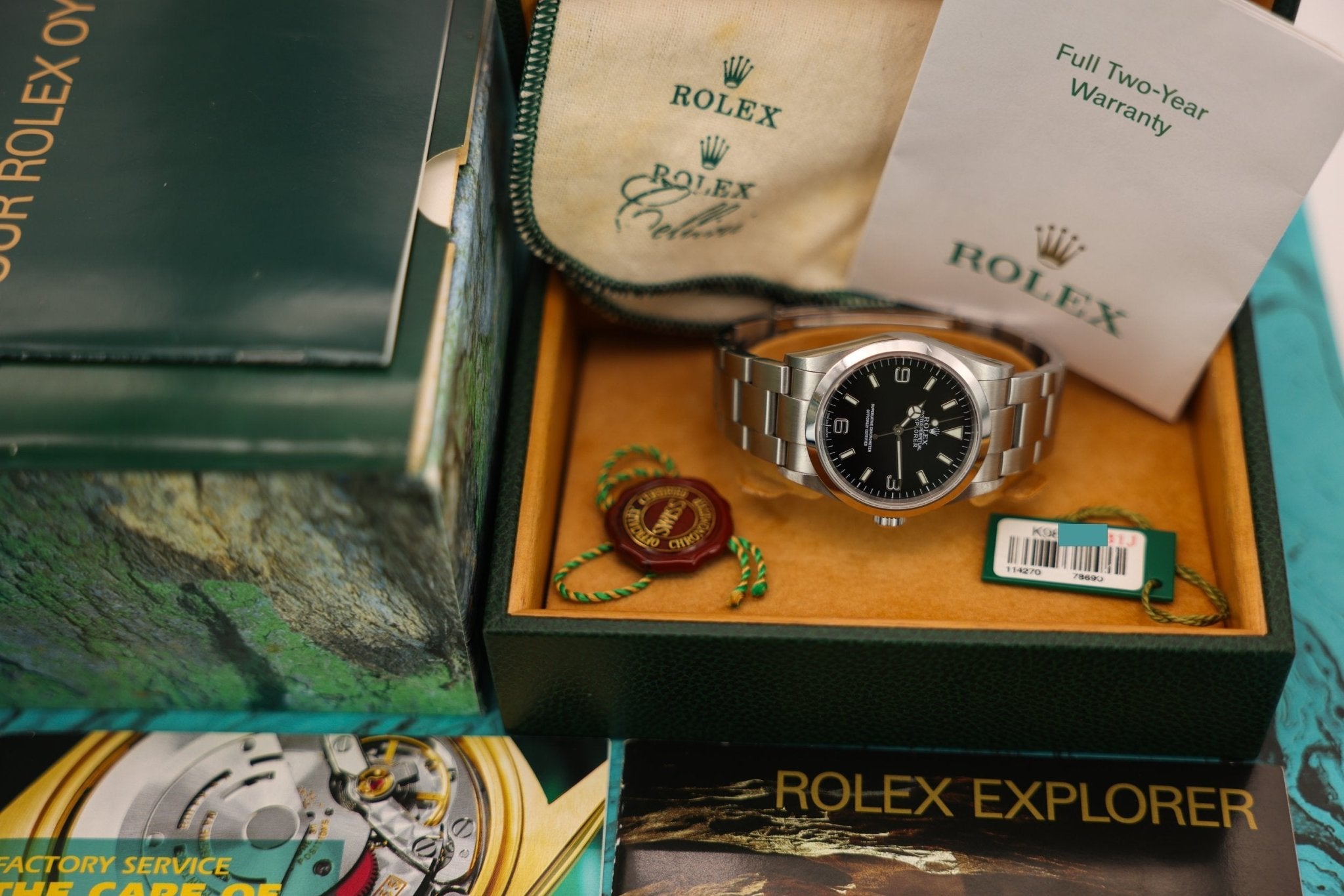 2002 Rolex Explorer I Ref. 114270 | Box and Paper - Sierra Time Co