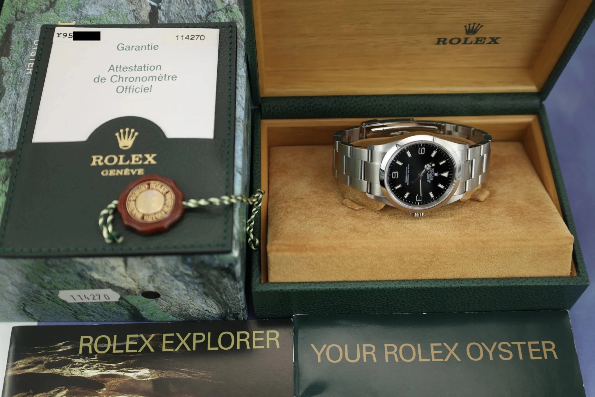 2002 Rolex Explorer I Ref. 114270 | Box and Papers - Sierra Time Co